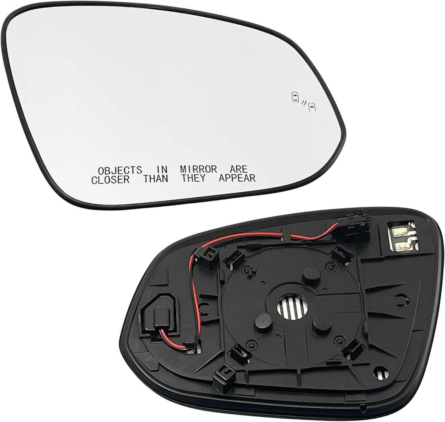 Passenger Right Side Mirror Glass Heat W/Blind Spot for 2014-2024 Toyota 4Runner For 2013-2025 Toyota RAV4 Compatible with Toyota Tacoma 2016-2025, Venza 2021 2022 2023 2024