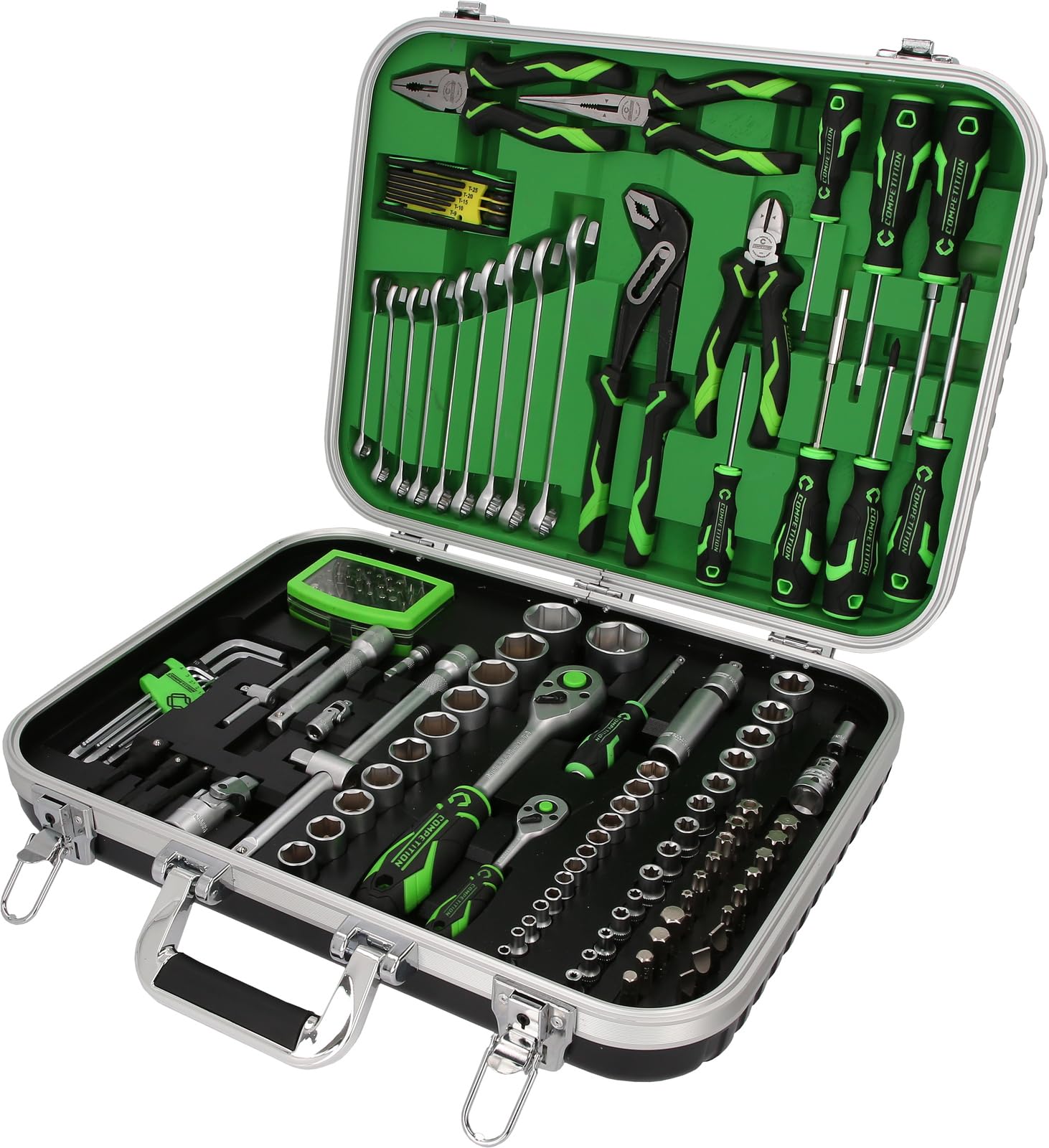 COMPETITION 512.0144 1/4"+1/2" Universal-Werkzeug -Satz, 143-tlg (Powered by KS TOOLS)