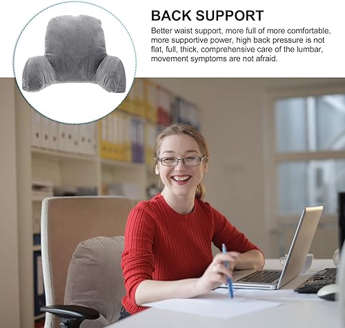 Miniatura 9 de TEHAUX Almohada de apoyo lumbar, almohada de apoyo lumbar, cómodo cojín de apoyo lumbar, cojín de apoyo para la espalda, sofá, asiento de coche,