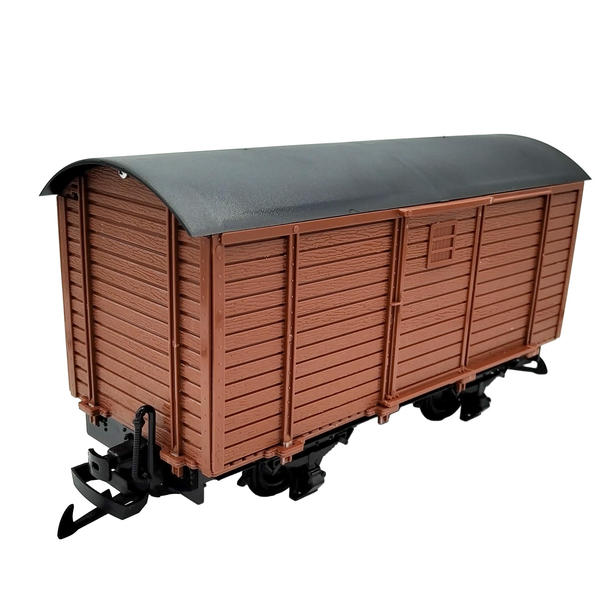 Gedeckter Güterwagen braun - Selbstbauwagen/Bausatzwagen - Gartenbahn Spur G