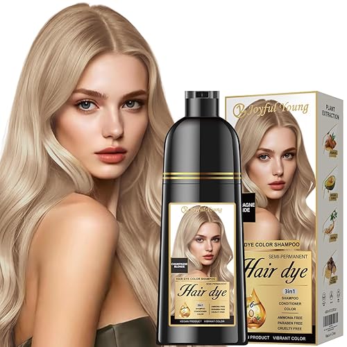Vista 78 de Champú de tinte natural para el cabello – Color de cabello para cobertura de cabello gris – Tinte de cabello castaño medio para teñir el cabello