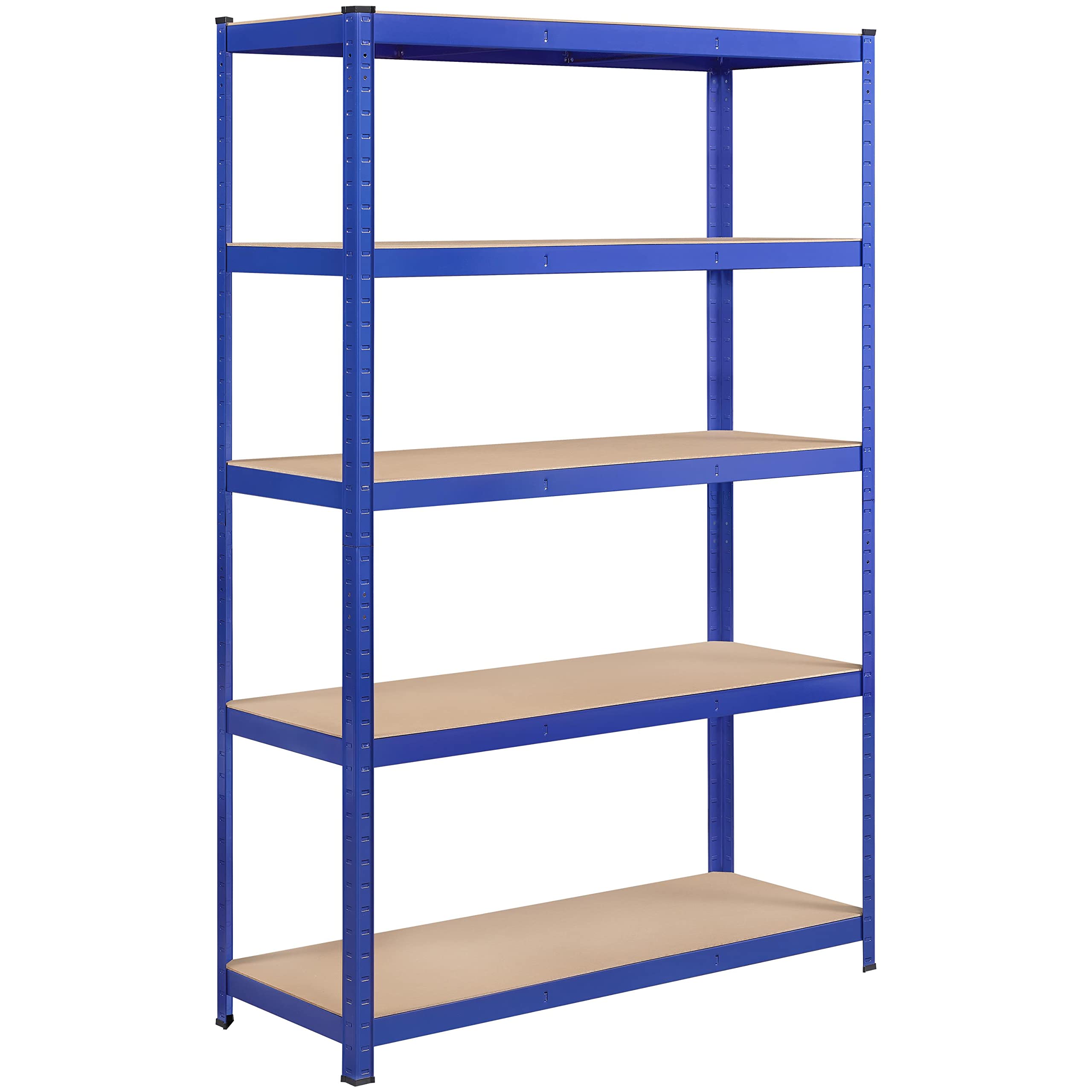 Yaheetech Regał do dużych obciążeń 180 x 120 x 45 cm regał magazynowy 5 półek metalowy regał maks. obciążenie każdej półki: 175 kg niebieski