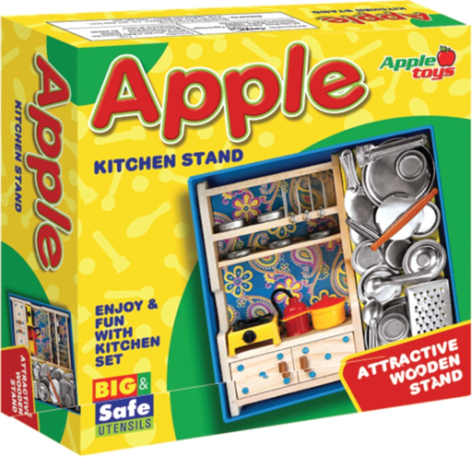 Olympia Games And Toys Apple Kitchen Play Mini Stainless Steel Non Toxic Kitchen Toys for Girls Best Gift Items. (B0D7TMRFBL) Amazon Price History, Amazon Price Tracker