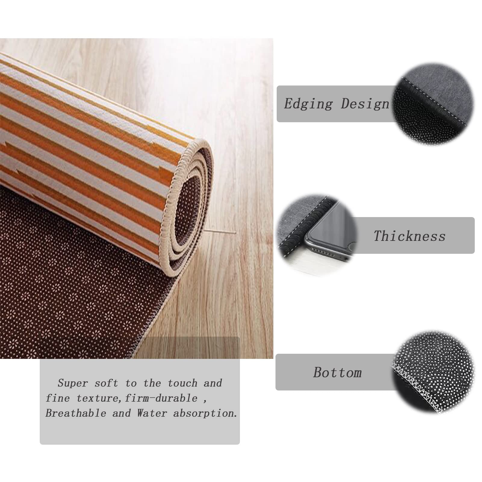 essential - Scandina - Beige / Wit, Tapijtloper 80 x 250 cm Vloerkleed