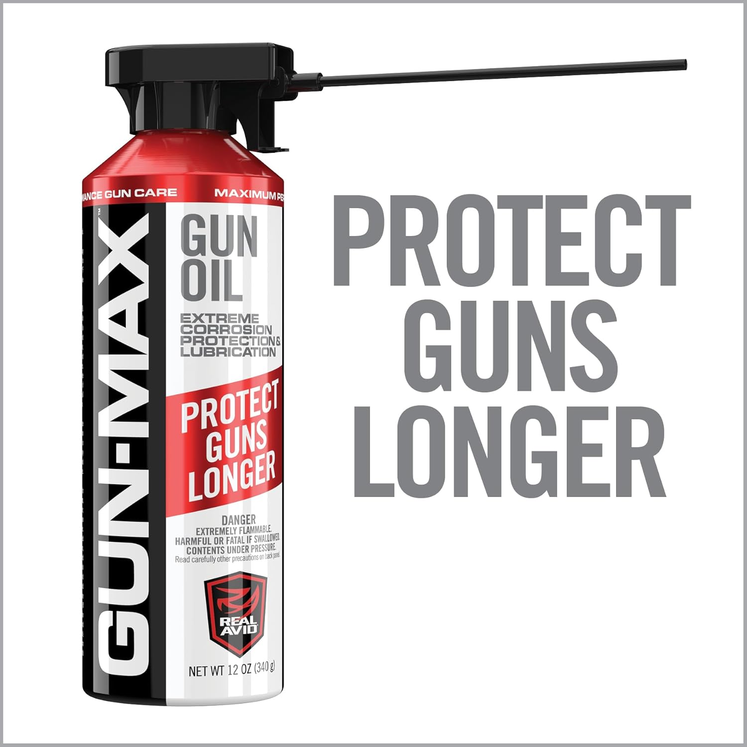 Real Avid 12oz Gun Cleaning Solvent & Bore Cleaner Bundle with 12oz Gun Oil and Cleaner