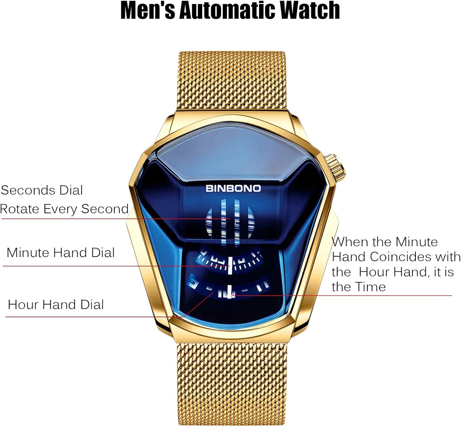 FANMIS Creative Men’s Digital Electronic Watch Fashion Stainless Steel Silver Waterproof Bracelet Plated Watches Cool Cyberpunk Style Watch for Men