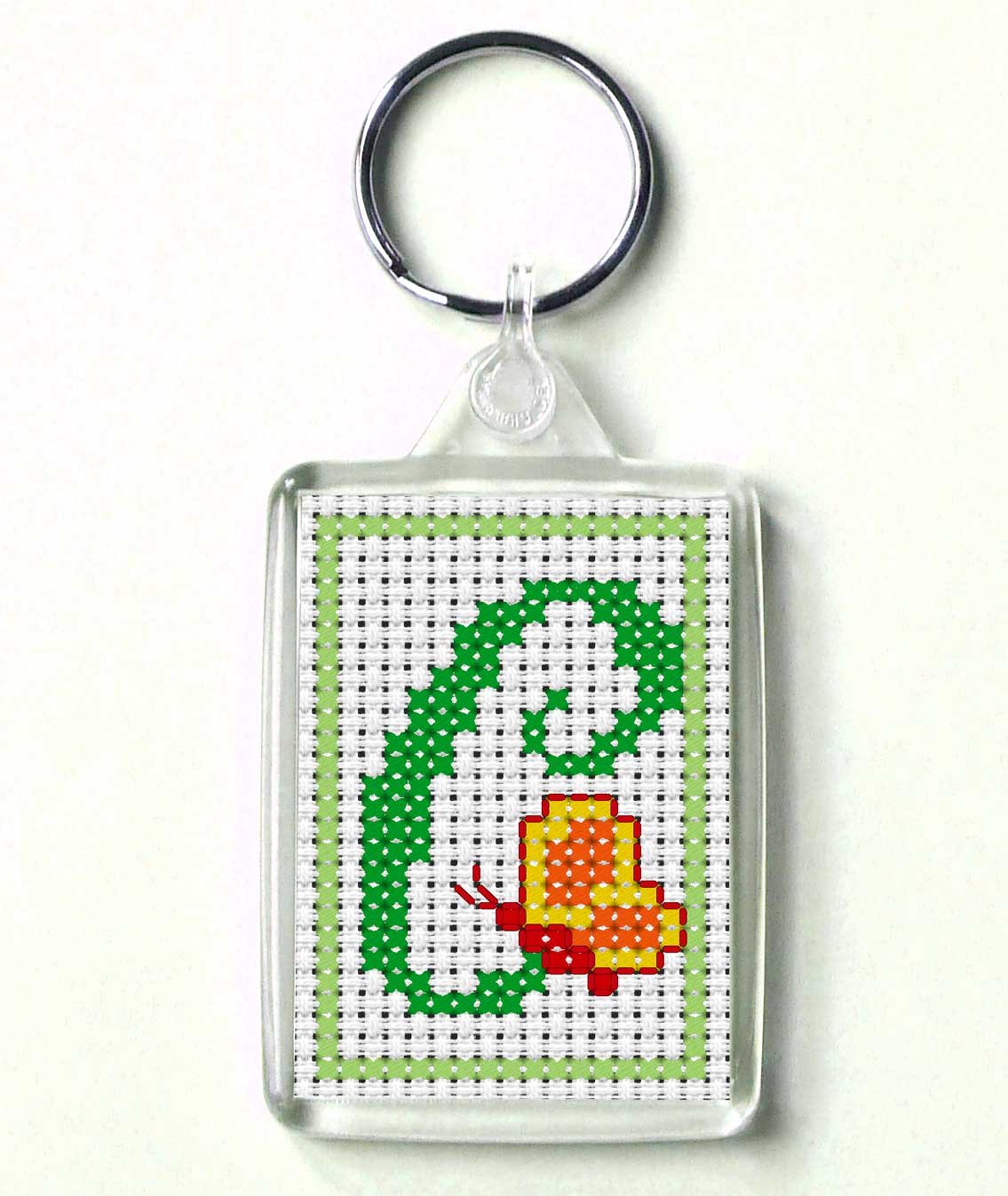 Daisy Hill Designs Alphabet Cross Stitch Key Ring Kit, Letter C