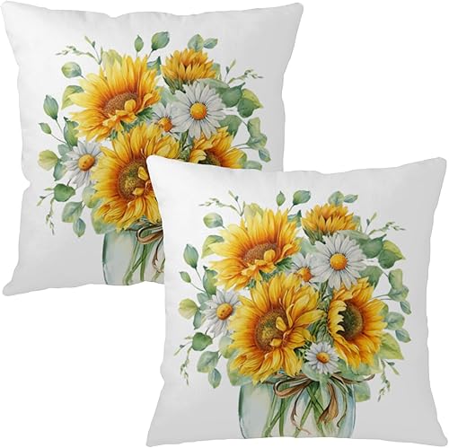 Miniatura 65 de Fundas de Almohada Decorativas de Invierno Navidad Renos Pino Pájaros Cardinales País de las Maravillas Bosque Funda de Almohada 18x18 Juego de 2