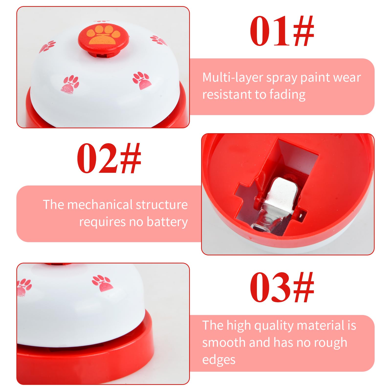 Campanello Addestramento Cani Dokeno - 2 Pezzi Per Vasino