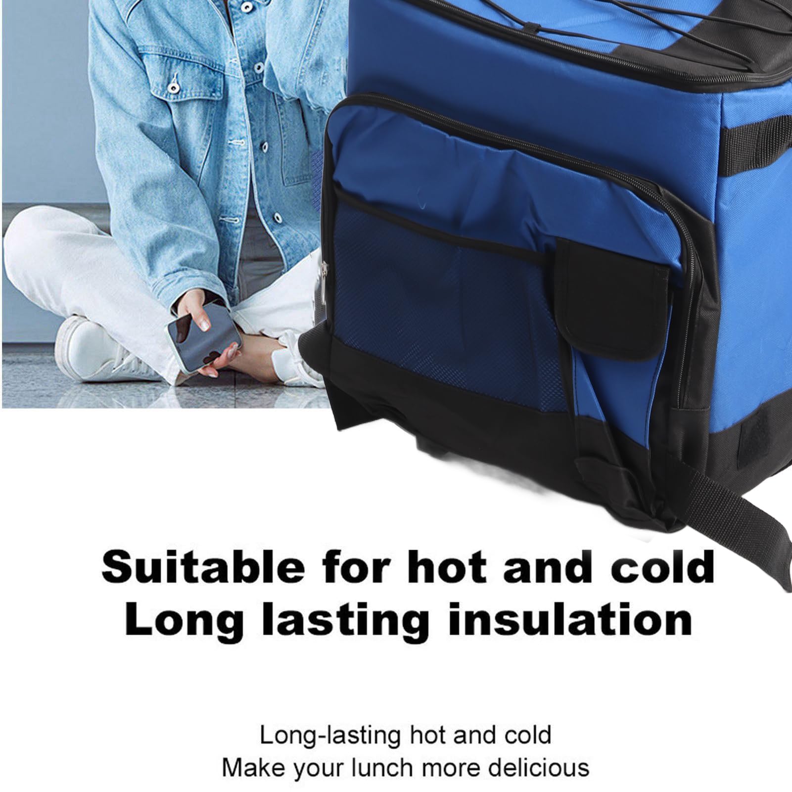 35L Rolling Cooler Bag, Portable Waterproof Design