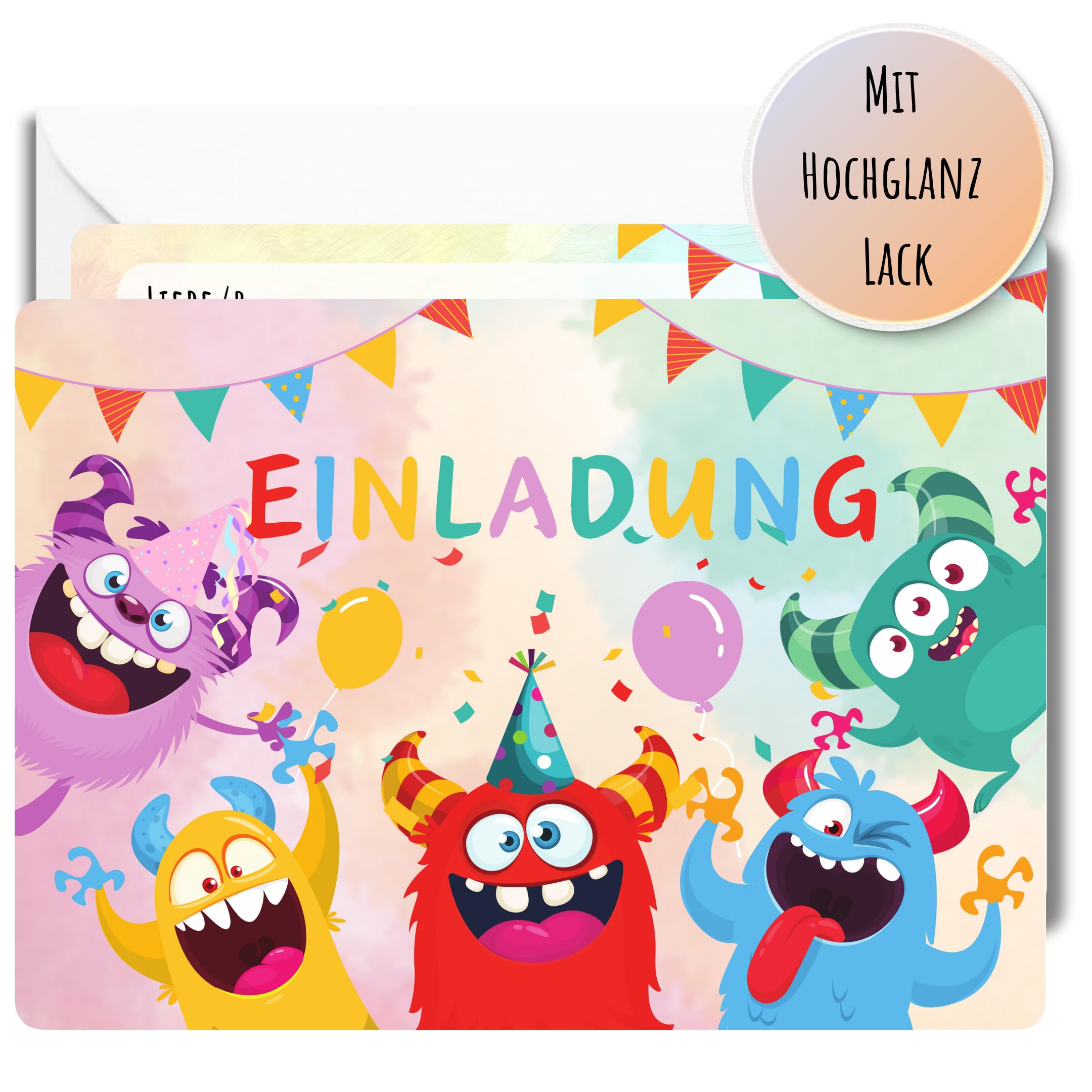 Einladungskarten Jester-Helden-Thema | 20 Stück Mit Umschlägen | 240 G Karton | Postkarten-Stil