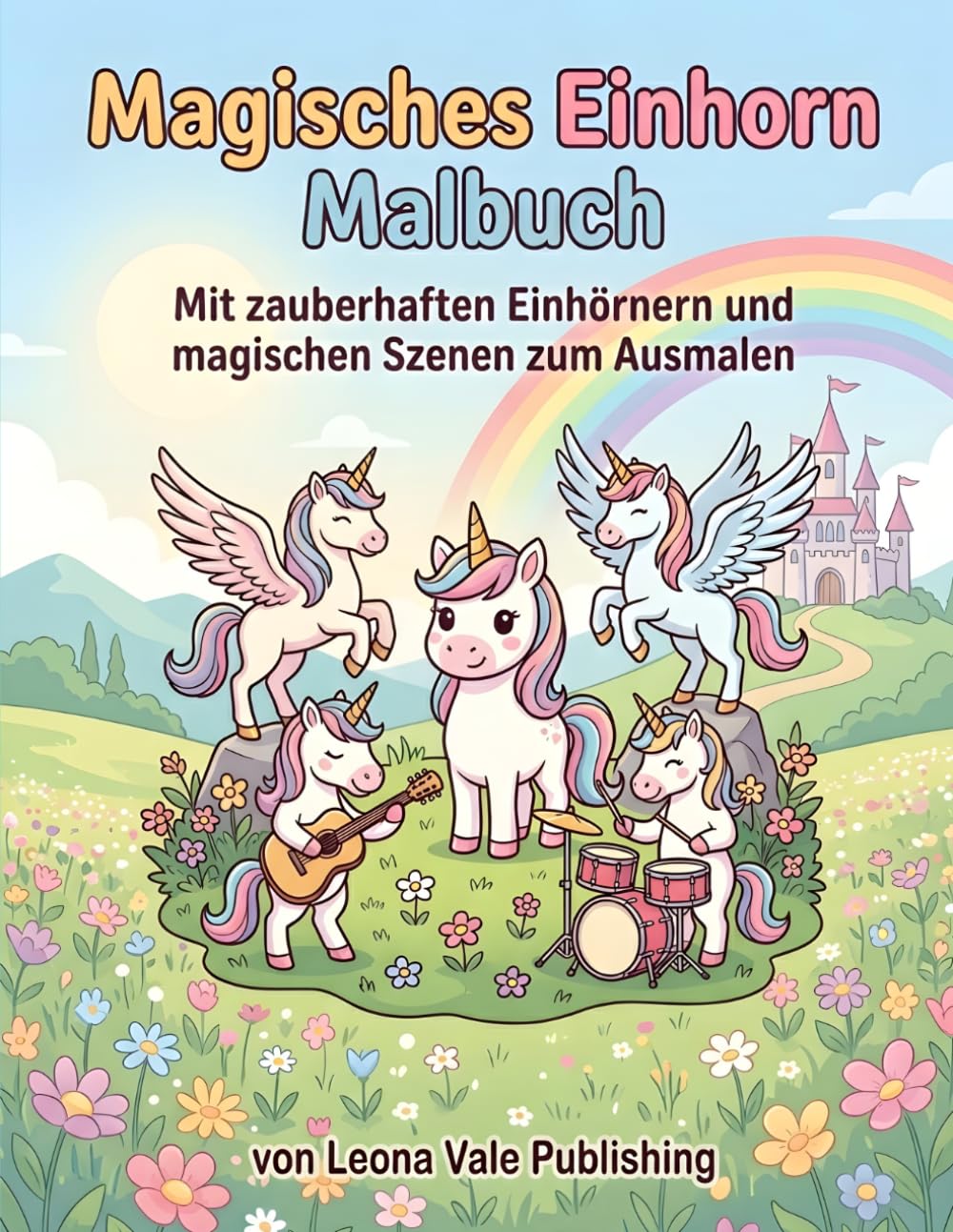 Magisches Einhorn Malbuch: Mit zauberhaften Einhörnern und magischen Szenen zum Ausmalen