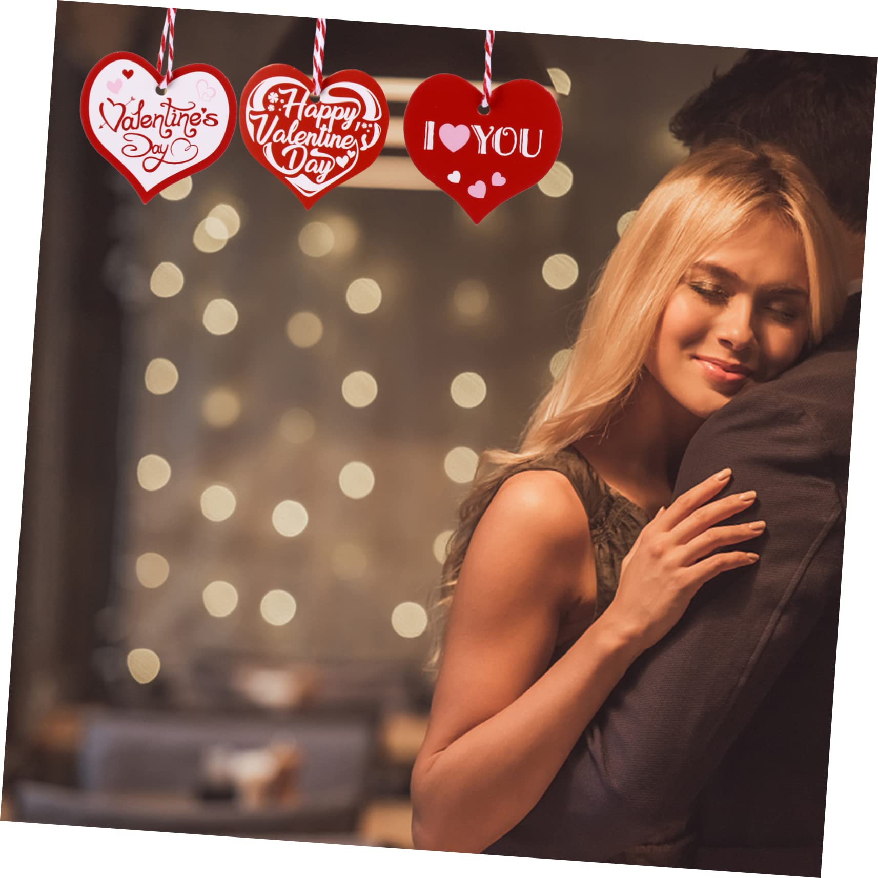 Amazon | GLEAVI 3個 3個 150個 ハートタグ バレンタインラベル ハート  