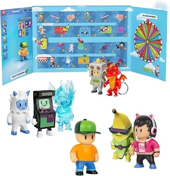 Stumble Guys 24 Days of Gifts, 24 Surprise Gifts Including Figures and Stickers