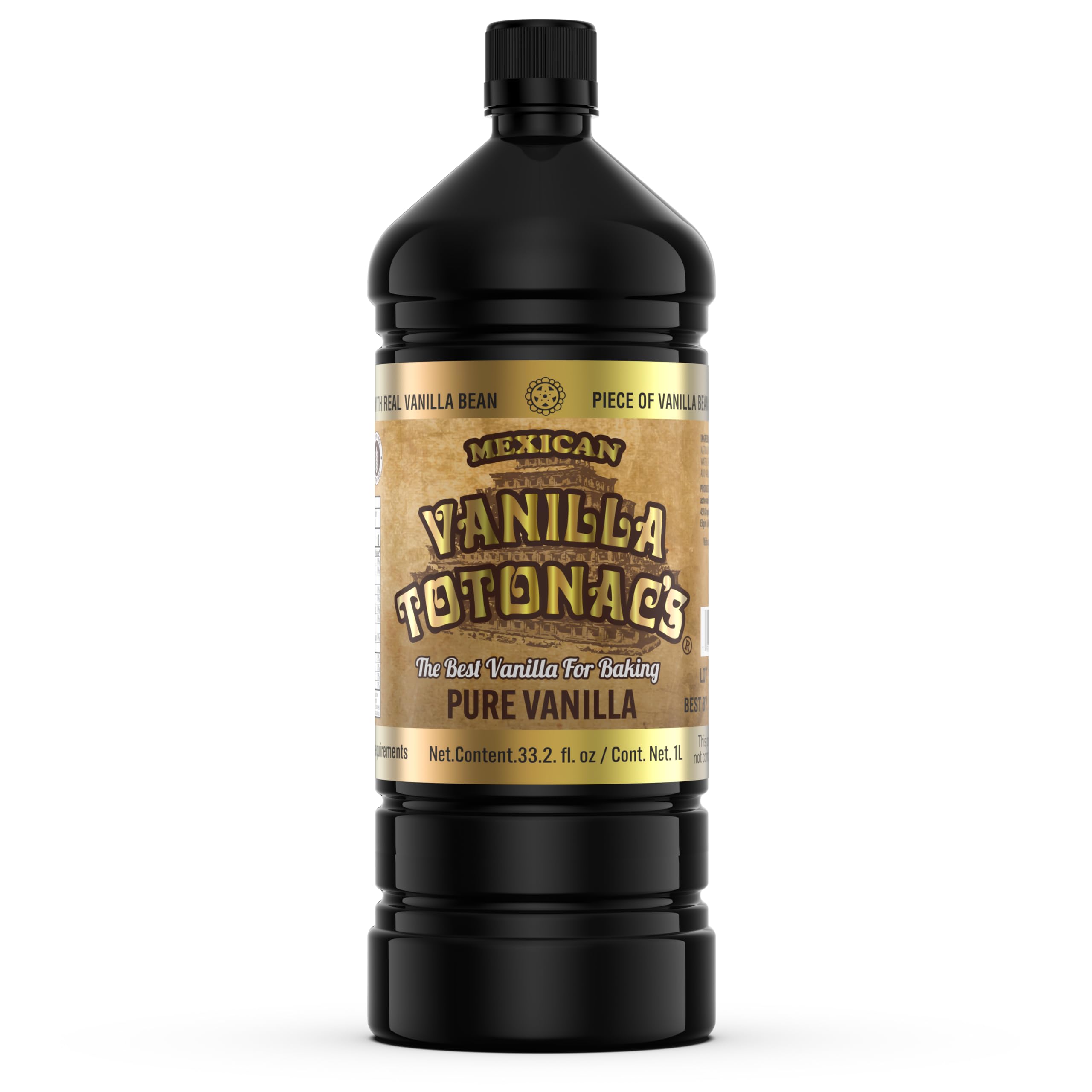 Mexican Vanilla Totonac's Pure Vanilla Flavoring, 33.2 Fluid Ounce