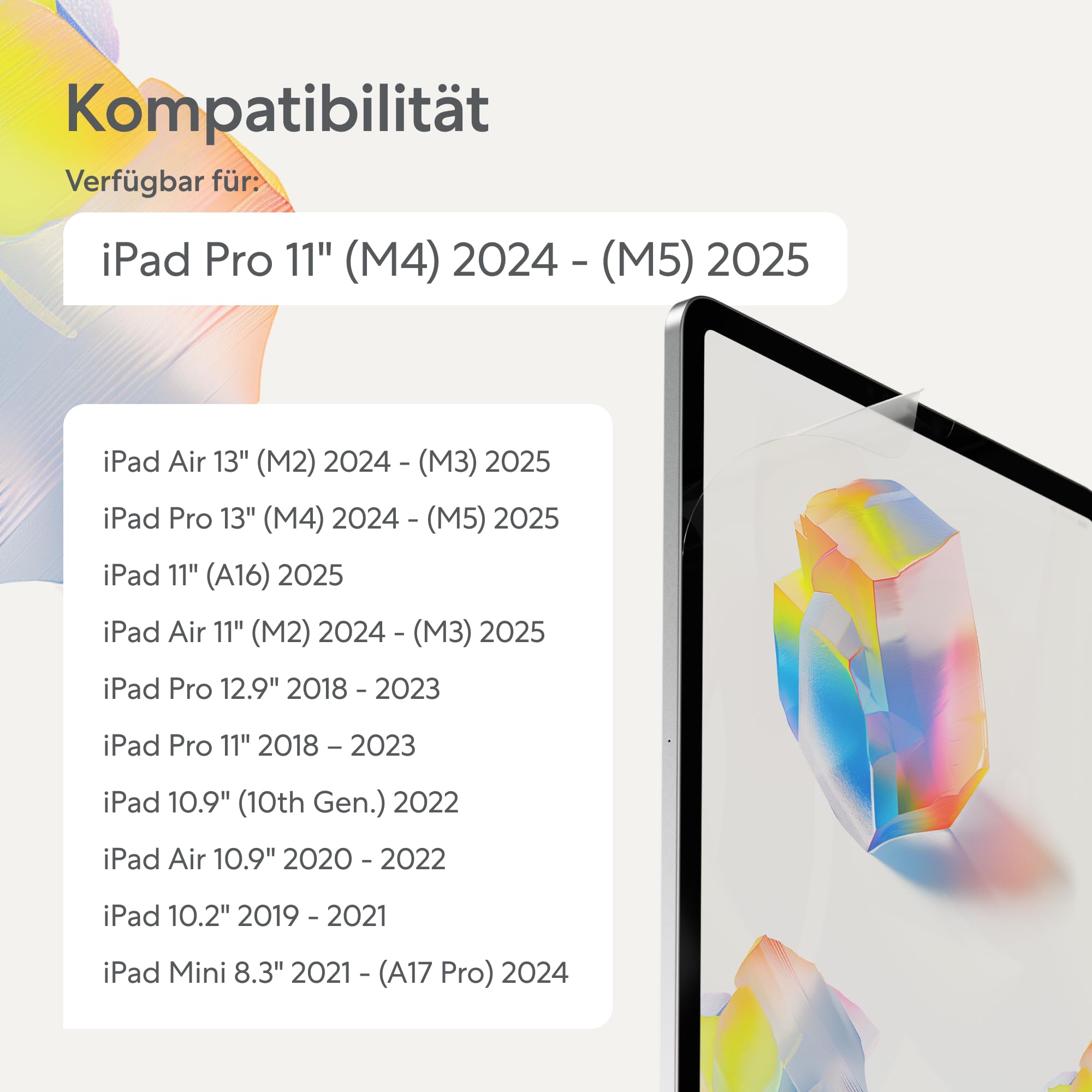 Paperlike 2.1 Folie für iPad Pro 11" (M5,M4) | (vorherige Version) für ein authentisches Papiergefühl