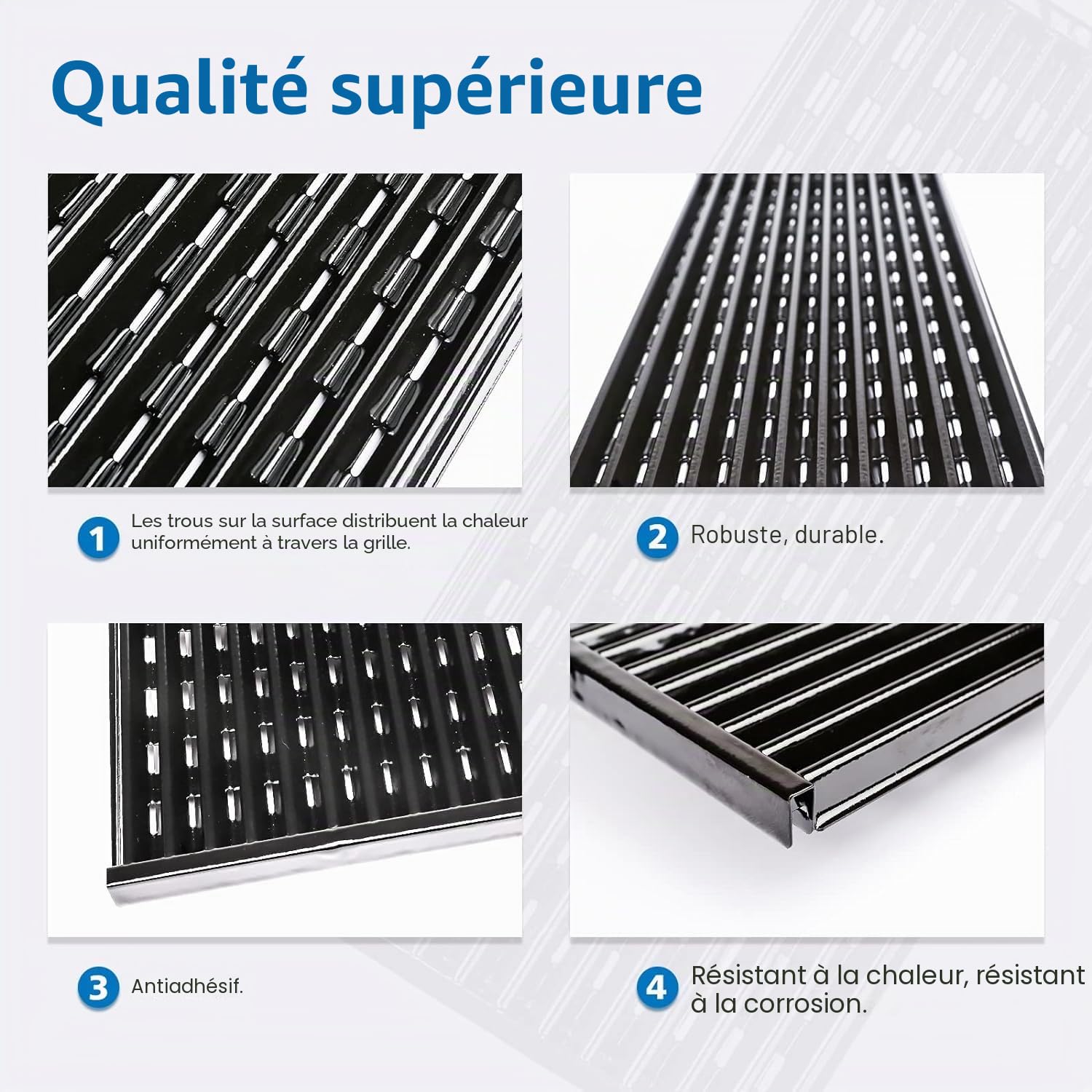 Denmay Lot de 2 grilles de cuisson infrarouges 43,2 cm pour Charbroil Performance TRU infrarouge 300 pour barbecue à gaz Charbroil 463633316, 463672016 463672216, 463672416, G460-0500-W1
