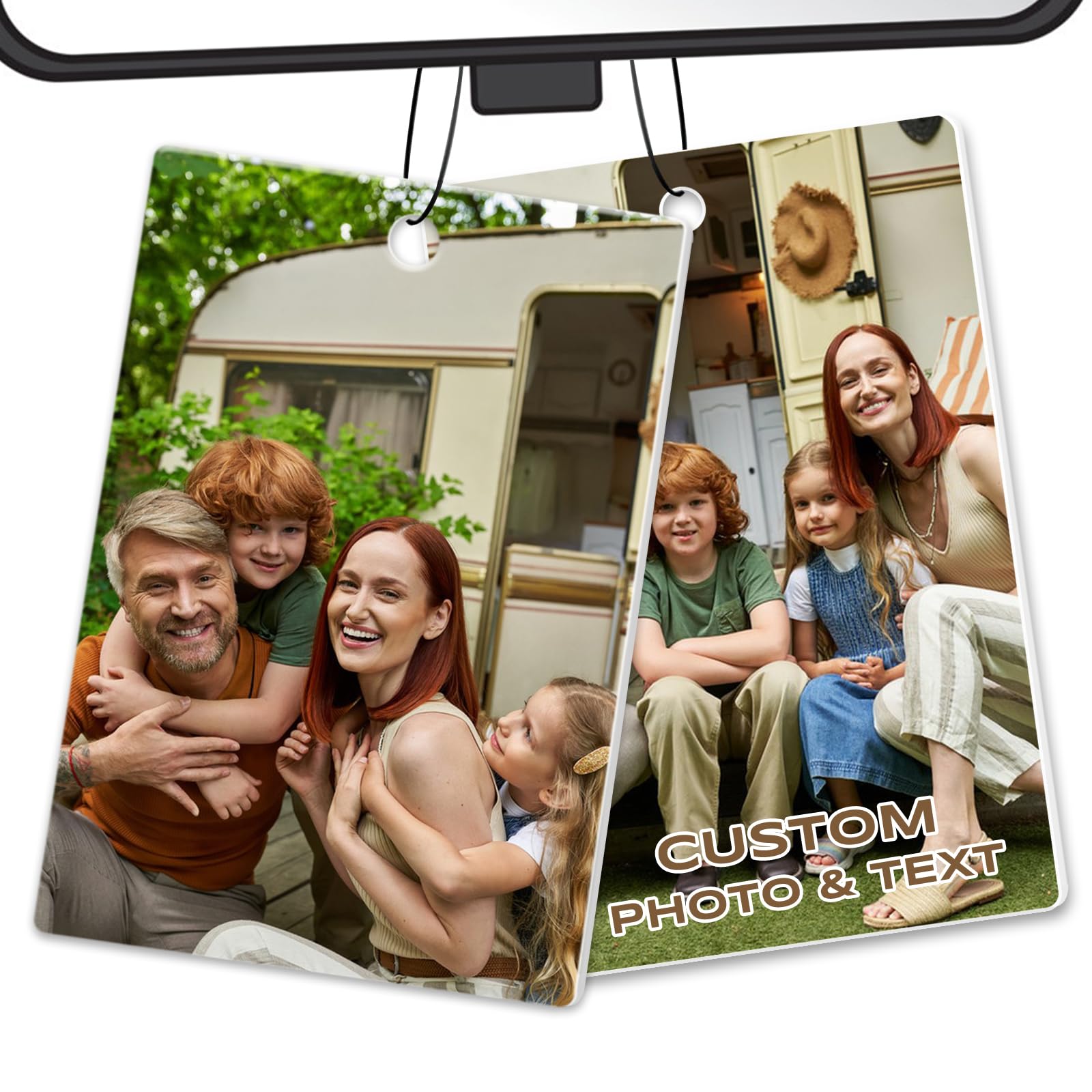 Custom Air Fresheners with Picture, Personalized Air Freshener for Cars, Customized Photo Gift with Scents for Family and Lovers