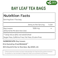 Vista 2 de FreshDrinkUS, 105 bolsas de té de hoja de laurel premium, 100% natural y puro de hojas de laurel. Té de hierbas de laurel de hojas sueltas.