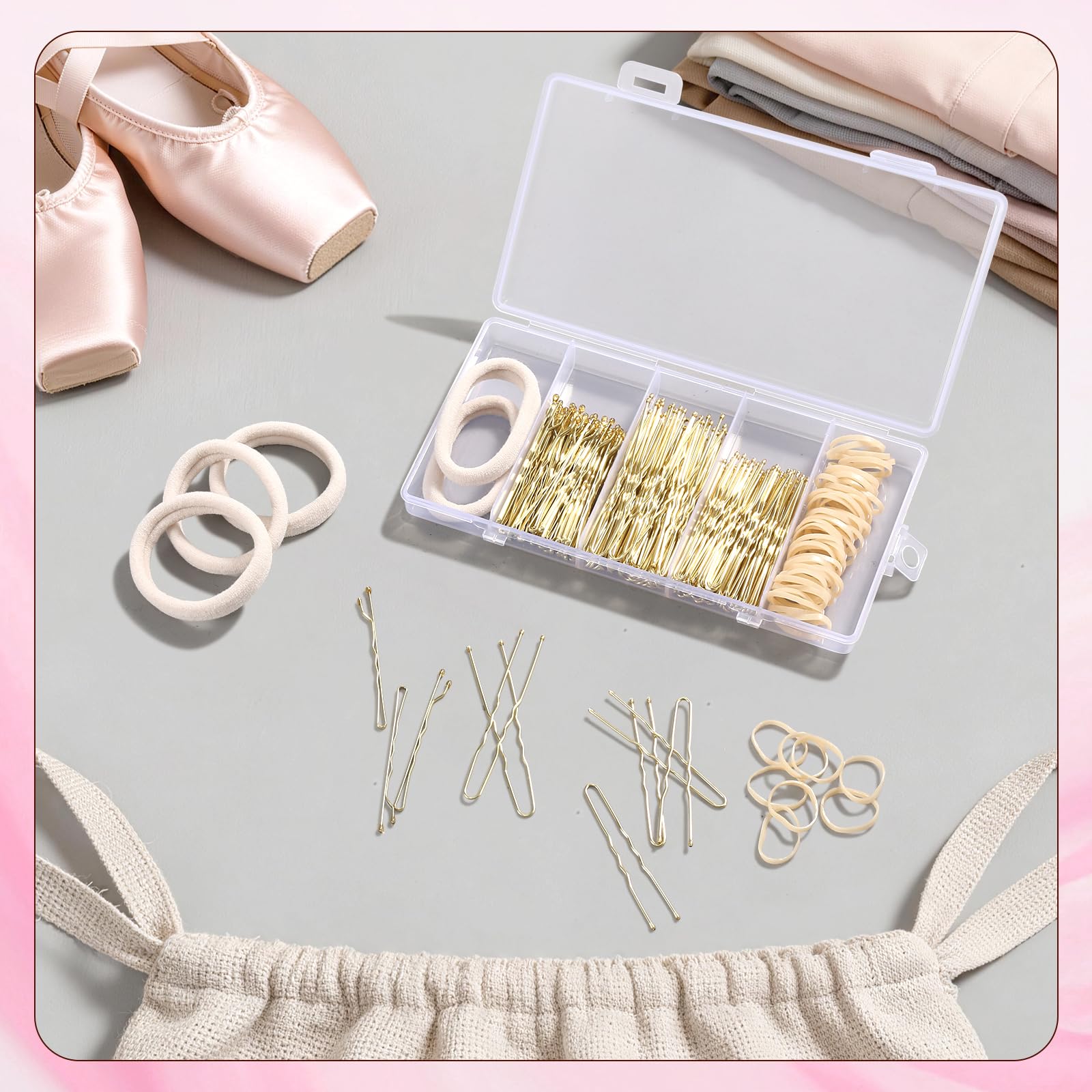 Komplettes Haarknotenformer-Set – inklusive Donut-Duttformer, starkem Haarwachsstift, Haarnadeln und Stylingkamm – einfacher DIY-Salon, perfekter Dutt für Kinder, Frauen, Hochzeit, Party, den