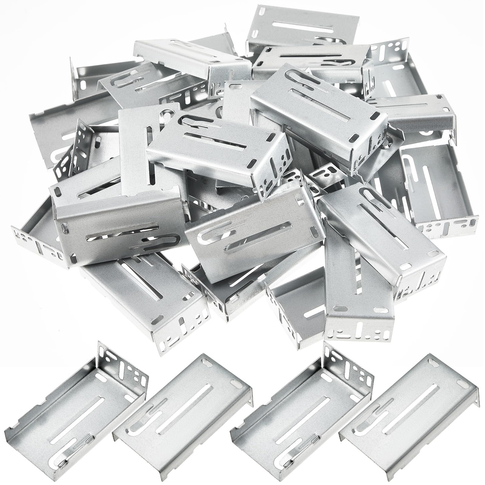 Yaocom 40 Pcs Drawer Slide Brackets Rear Mounting Brackets, 1.77 Inch 45mm