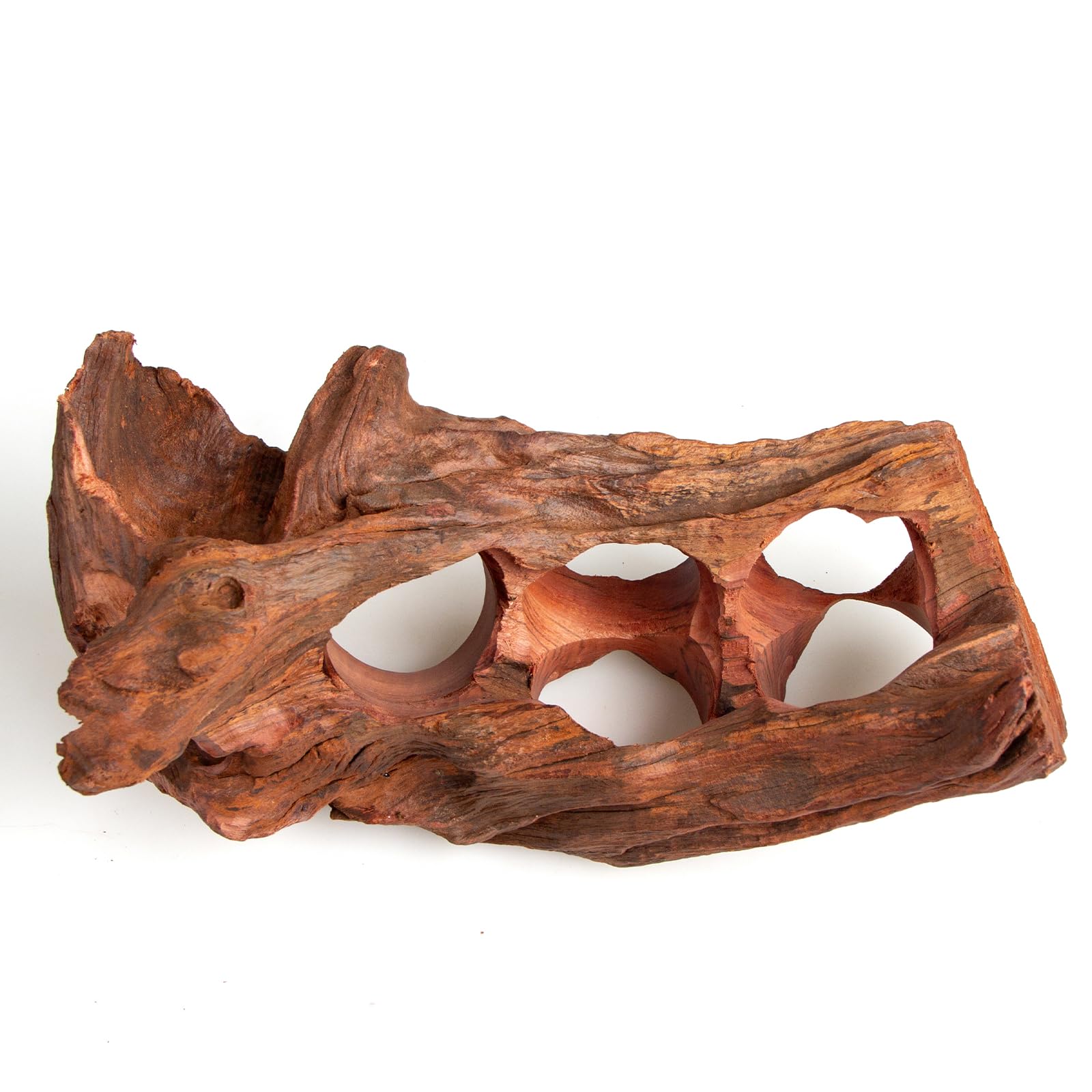Emours Bois flotté poreux naturel pour aquarium, bois flotté pour aquascaping avec trous, tunnels et cachettes sélectionnés à la main, paysage dur pour aquascaping, décoration de terrarium pour
