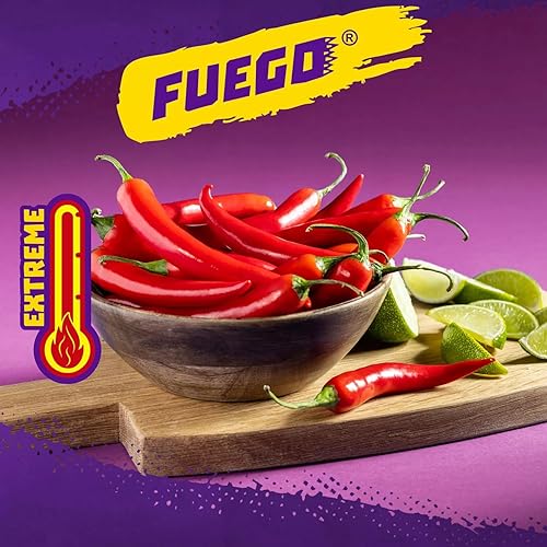 Miniatura 4 de Takis Fuego  10 paquetes individuales, bolsas de 1 onza tamaño aperitivo, chile picante picante y sabor a lima, chips de tortilla laminados