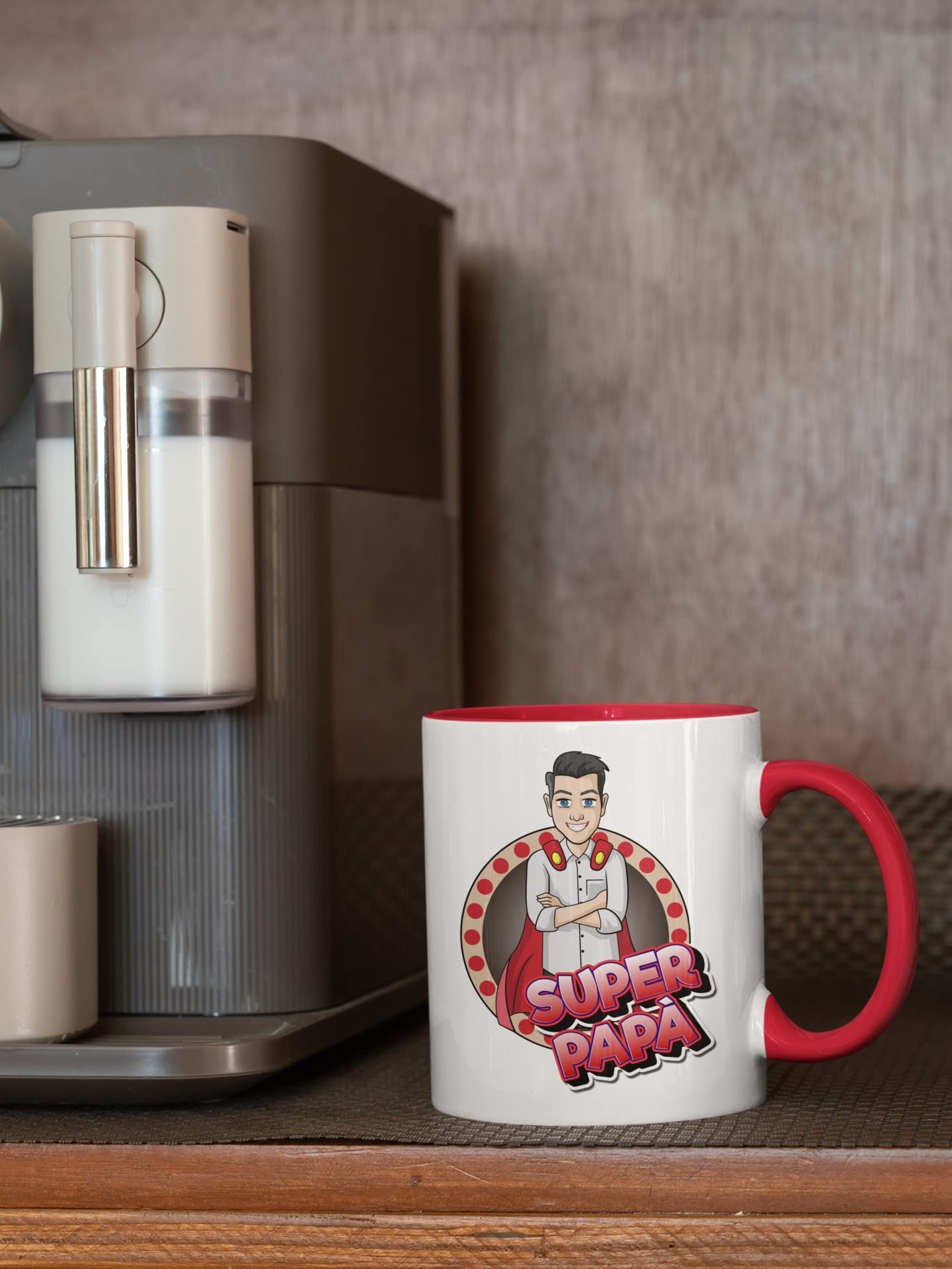 Acen Merchandise Super Hero Tazza/Mug - Super Zia Migliore del Mondo - Idee Regali Festa del papà/Buon Compleanno/Tazze Originali di caffè. Ceramica 350 ml