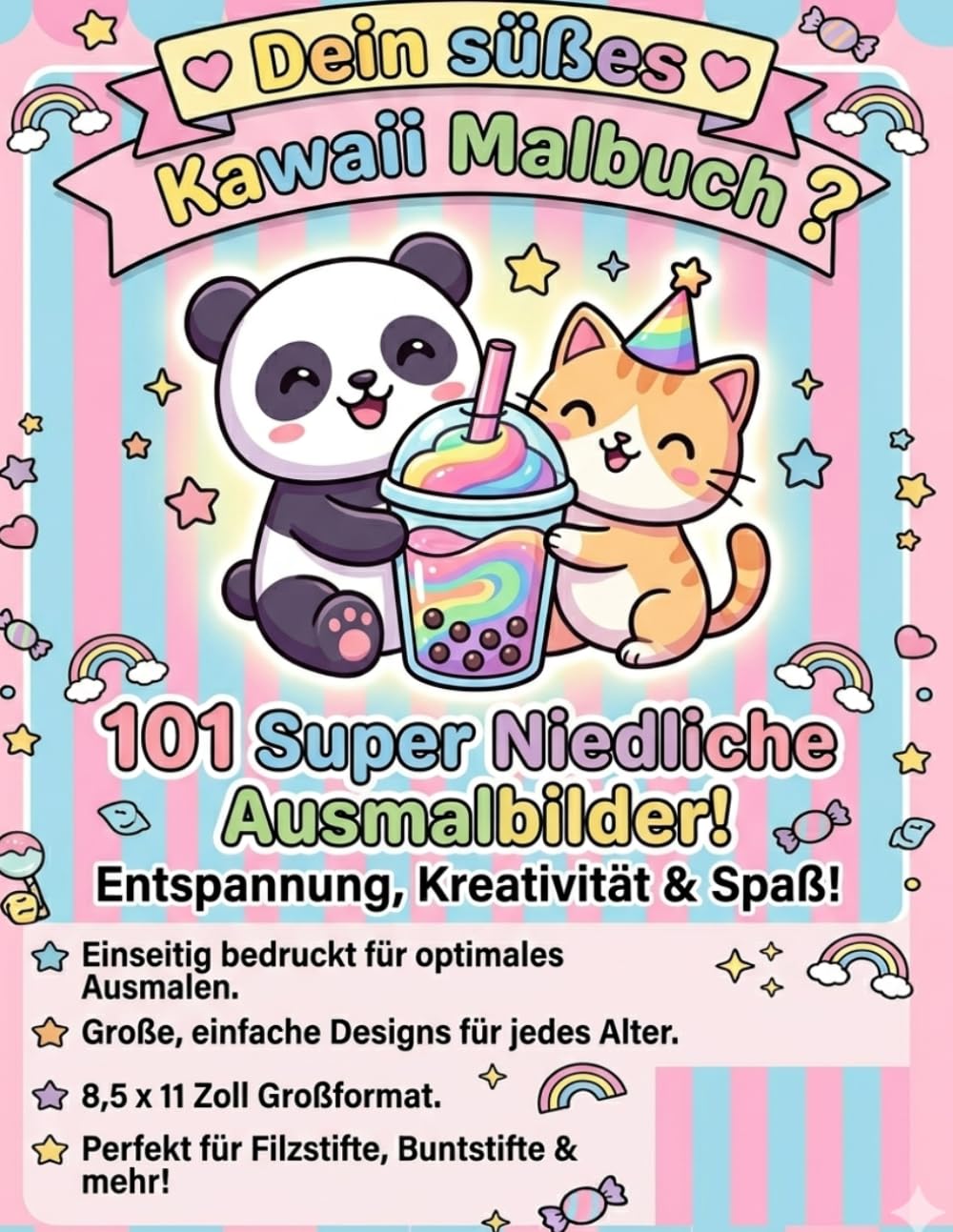Dein süßes Kawaii Malbuch