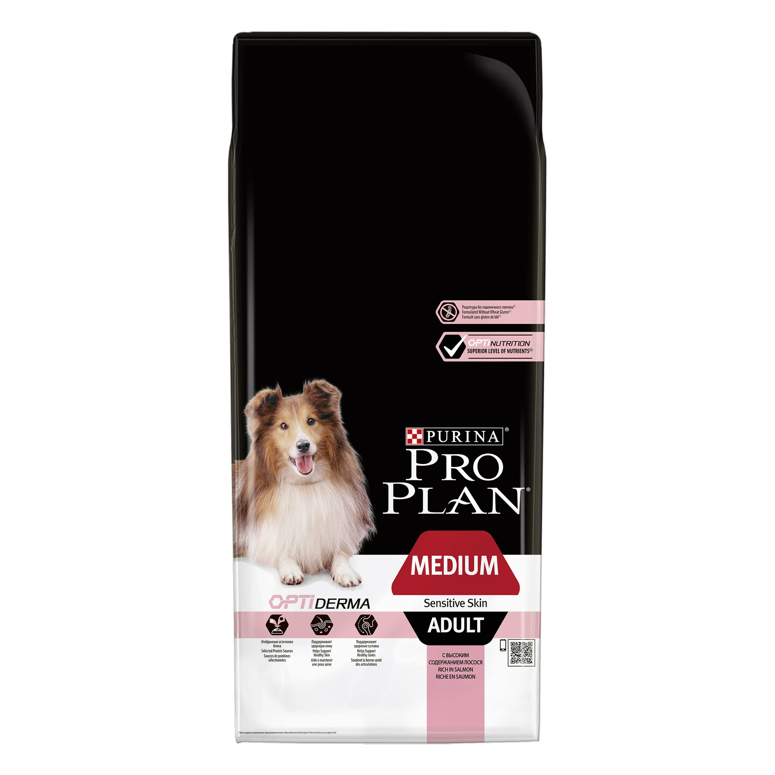 Purina Pro Plan Optiderma Medium Adult Crocchette per Cane con Salmone 14kg Adulto Taglia Media Adulto