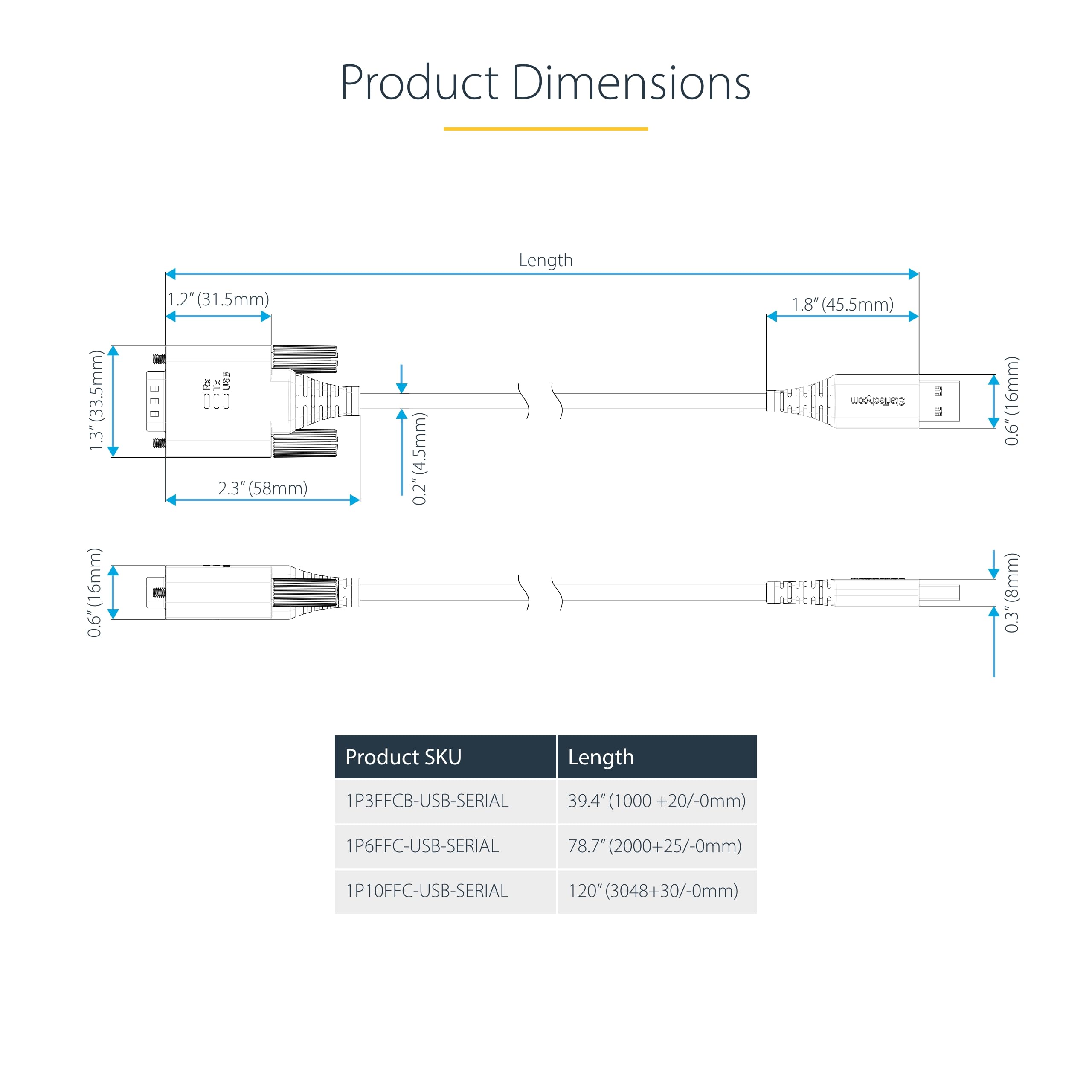 StarTech Cavo USB a Seriale Null Modem RS232 DB9 1m con Chip FTDI, Retention COM, Indicatori LED, Viti e Dadi DB9 Intercambiabili