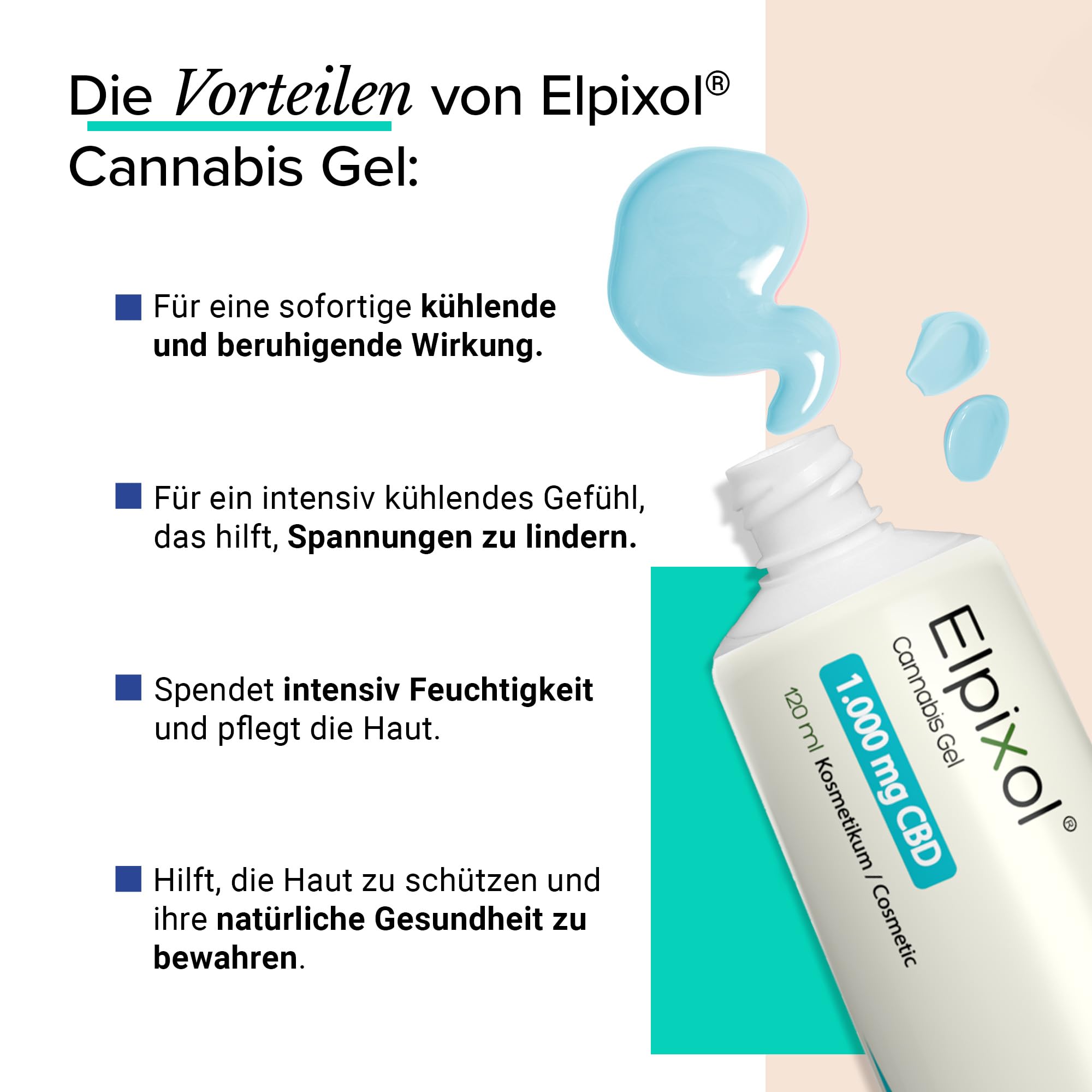 Kühlende CBD Creme - Cannabis Salbe mit 1000mg CBD und Menthol – Kühlgel entspannt müde Muskeln und erfrischt strapazierte Haut - Pflegende Salbe nach Sport & hoher Belastung (120ml)