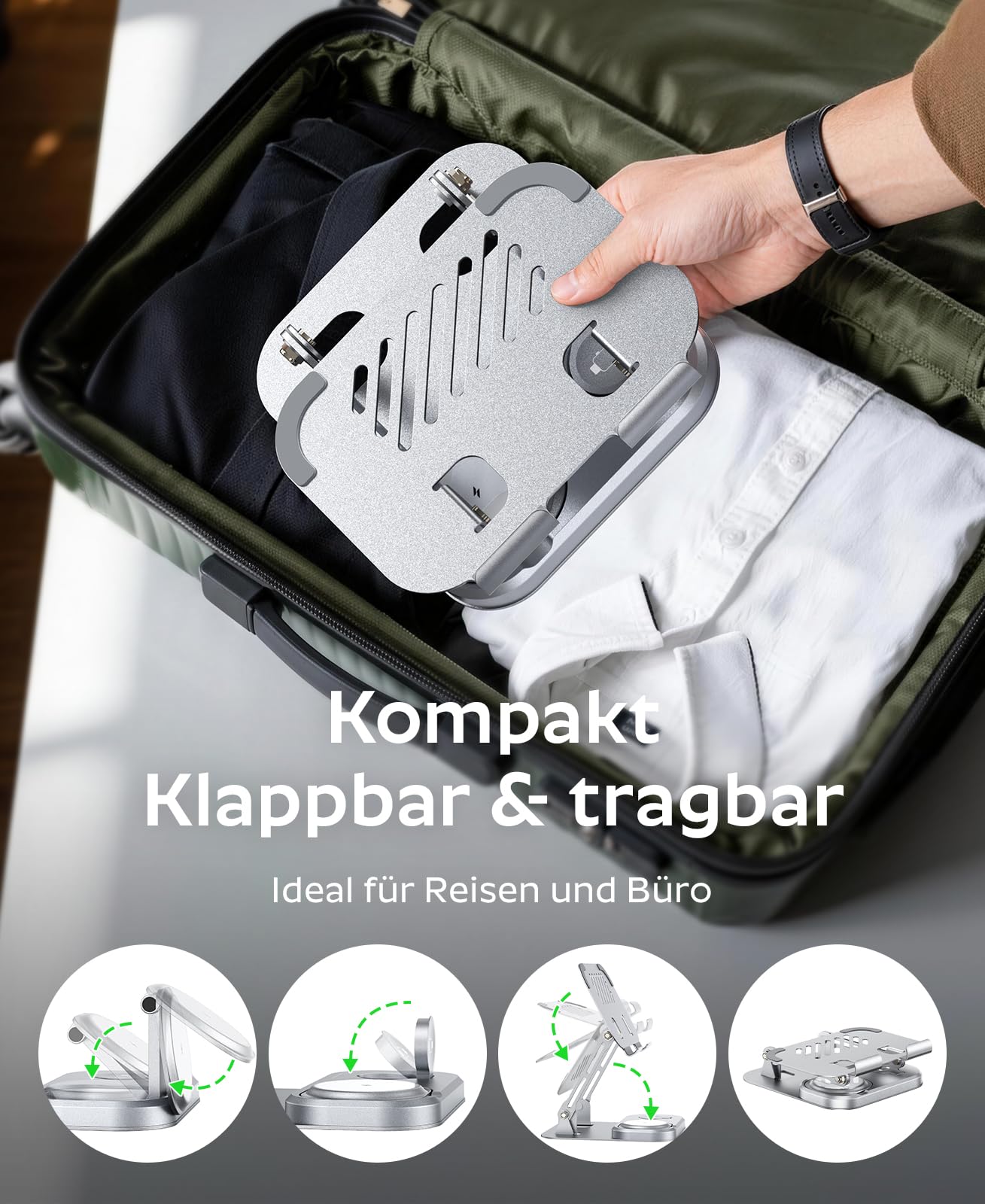 Meifigno Station de charge inductive 5 en 1 avec USB-C 30 W pour appareils