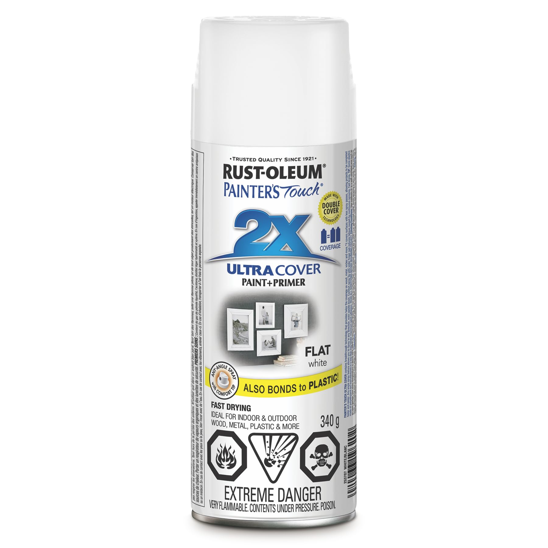 Rust-Oleum Painter's Touch 2X Ultra Cover Flat White 340g