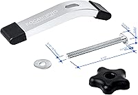 Vista 4 de T-Track Abrazaderas de sujeción, 6-3/8 pulgadas de largo x 1-1/4 pulgadas de ancho - carpintería y abrazaderas - anodizado con chorro de arena fina