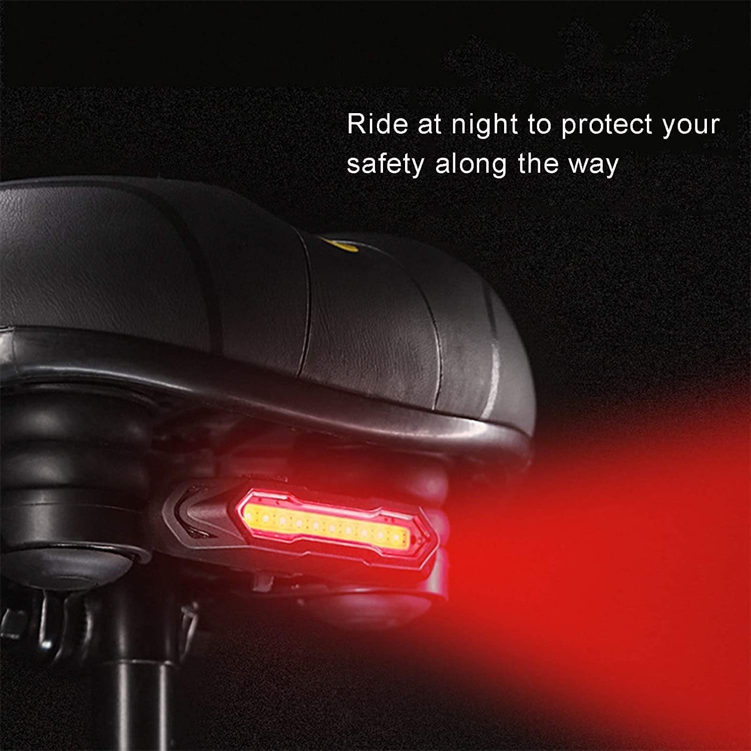 ARTSZY Inteligentne tylne światło rowerowe, tylne światło LED do ładowania USB, wodoodporne ostrzeżenie na rowerze tylne tylne światła, tylne światło rowerowe do jazdy na rowerze szosowym, jazda nocą