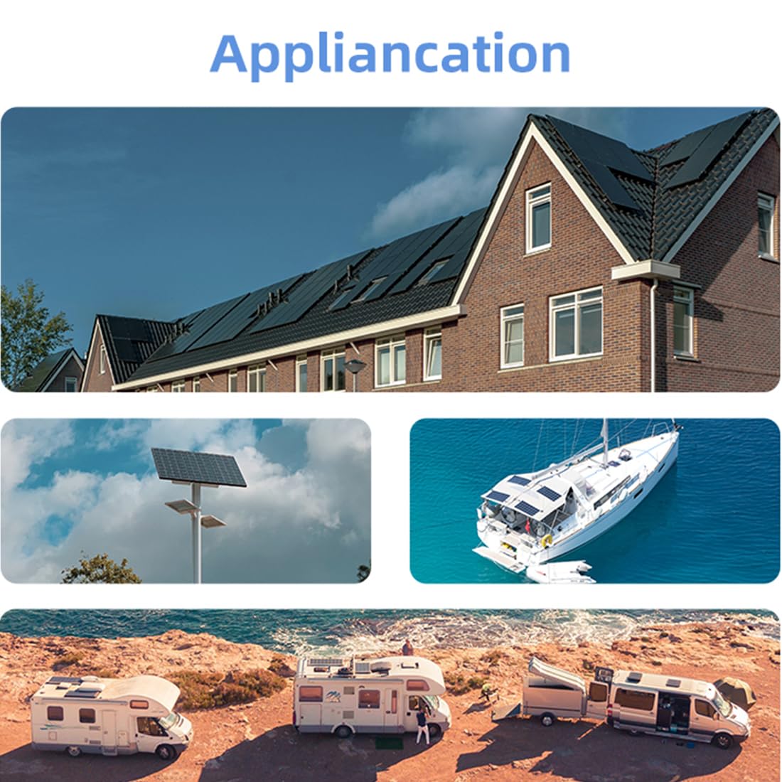 Anern 30A MPPT Regulador de Carga Solar 12/24V de Corriente Auto Focus MPPT de Seguimiento de Carga Auto Parámetro Panel 30A Solar Inteligente Regulador de Carga Solar Entrada FV MAX 75V