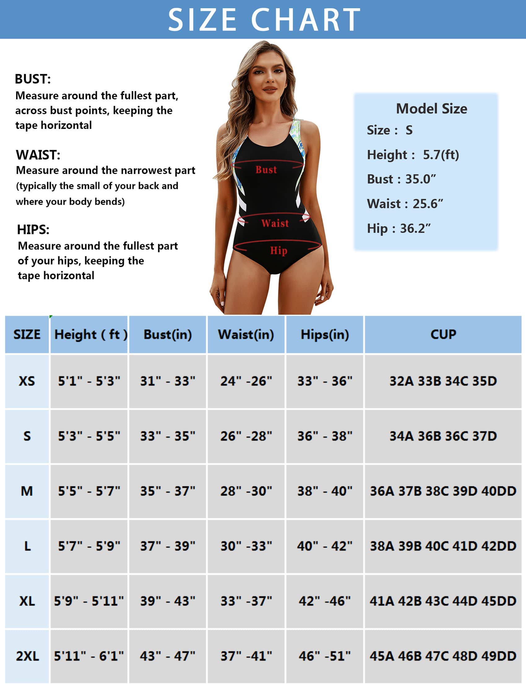 Maillot de Bain Femme Ventre Plat Maillot de Bain imprimé Tendance Monokini avec Dos croisé Maillot de Bain Une pièce Fille Sport Push Up Surf à la Piscine de Plage