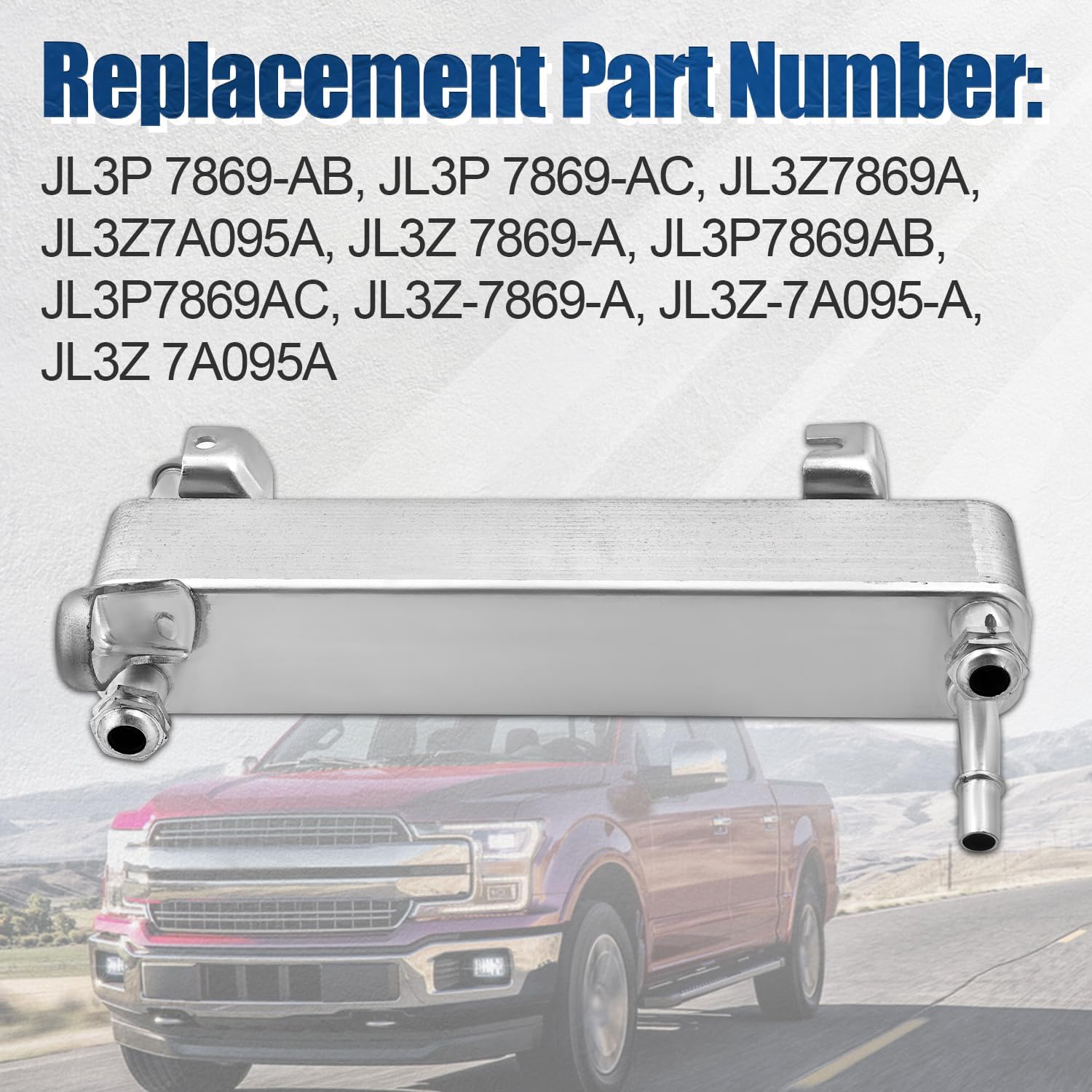 Transmission Oil Cooler Compatible with Ford F-150 5.0L 3.5L 2.7L 2017-2020 Transmission Cooler# JL3Z7869A