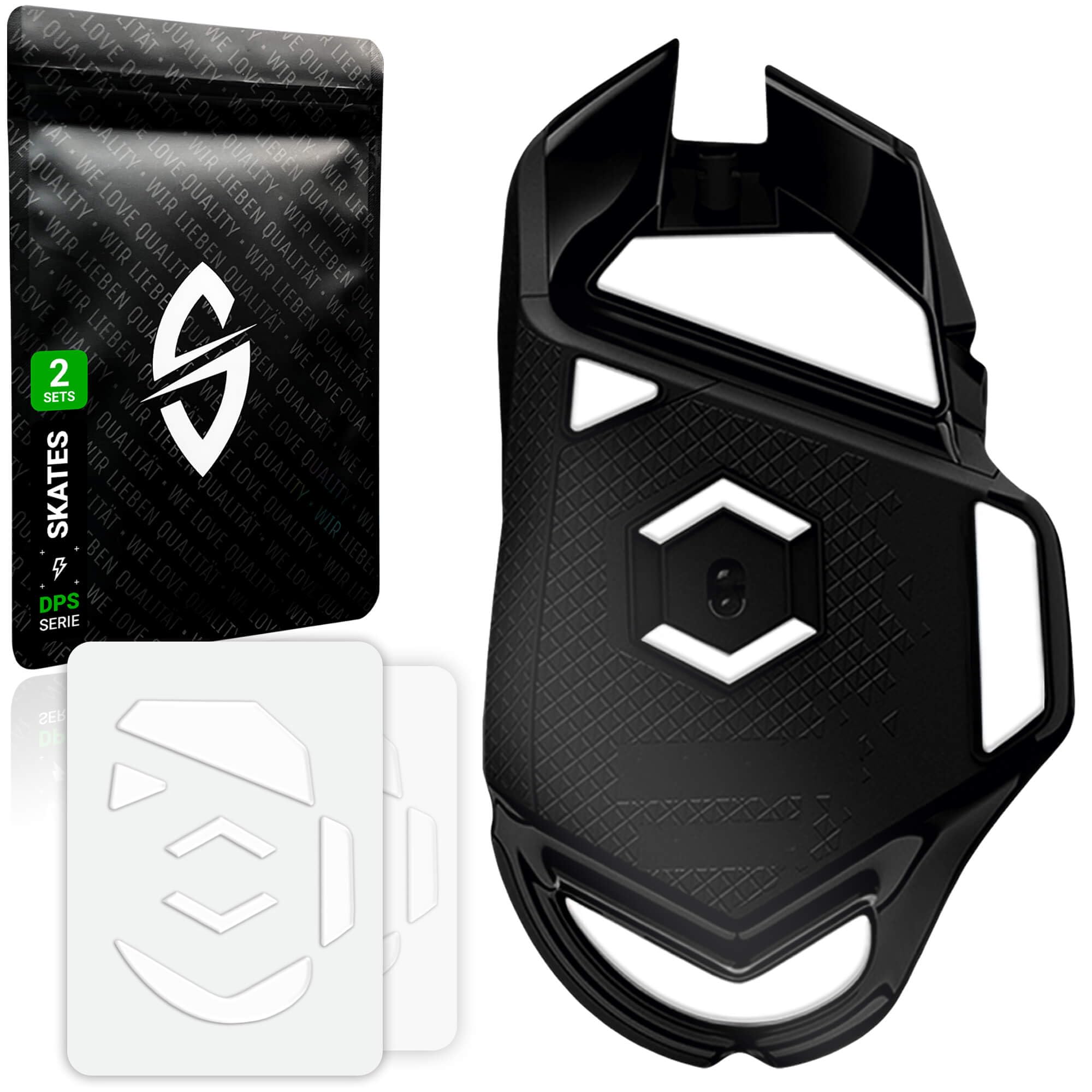 SensoryBoost DPS Glides (2 zestawy) – do Logitech G502 (Wersja przewodowa) | SPEED – Ślizgacze do myszy: ultraszybki i płynny ślizg, zaokrąglone krawędzie – Zapasowe stopki z PTFE