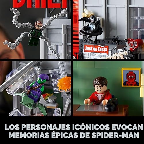 Miniatura 6 de Conjuntos de Construcción LEGO Marvel Spider-Man Daily Bugle para Adultos - Exhibición como Decoración de Oficina o Estantería - Regalos