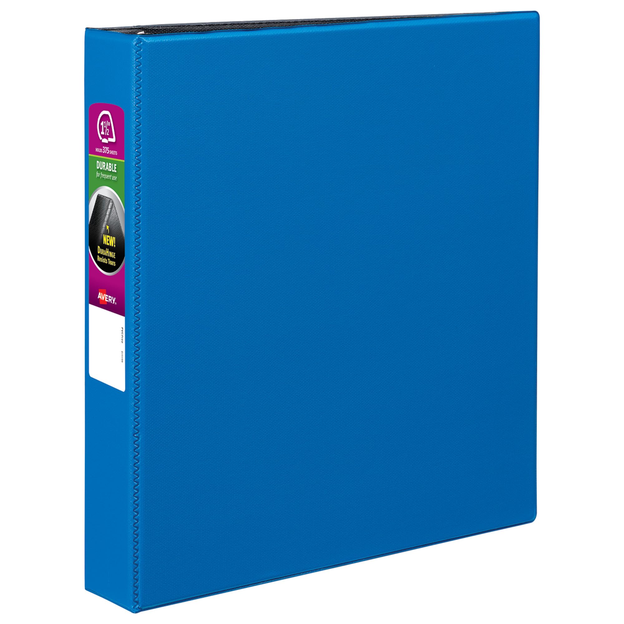 Avery Durable 3 Ring Binder, 1.5" Slant Rings, 1 Blue Binder (27351)