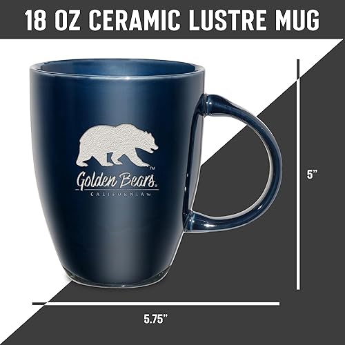 Vista 342 de Rico Industries NCAA - Taza de cerámica con grabado láser, 18 onzas, café y té