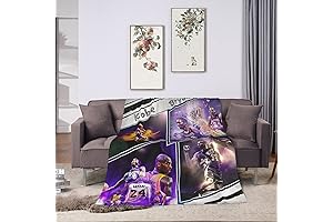 Lakers Gifts: Cozy Throw Blanket with Eye-Catching Team Colors