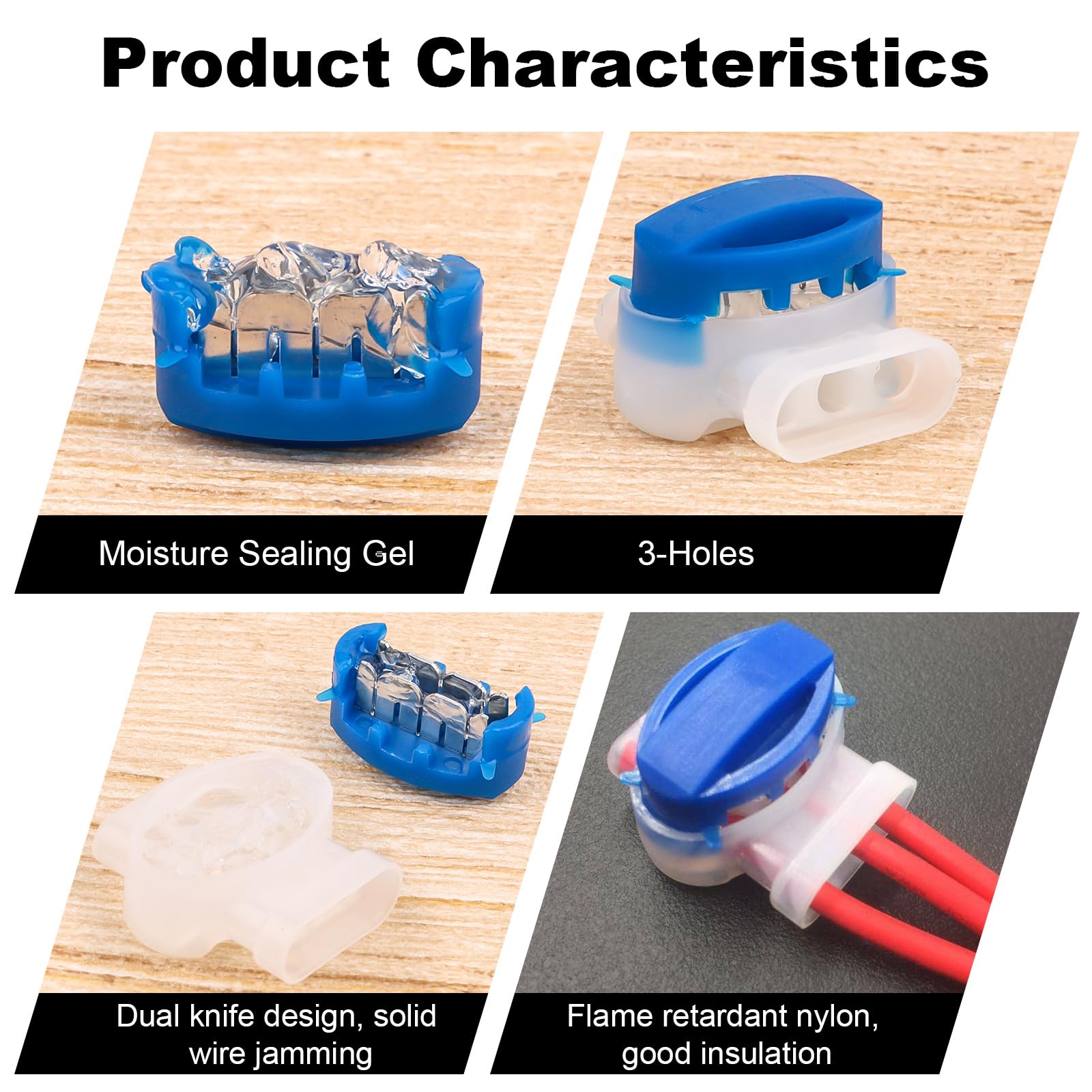 Connecteurs étanches Pour Câble De Robot Tondeuse - Lot De 10 - Remplis De Résine Gel - Pour Réparation Ou Rallonge - Pas De Soudure