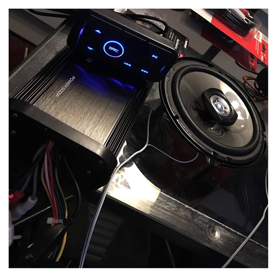 Amazon.co.jp: カーオーディオアンプ 180W 4チャンネル防水