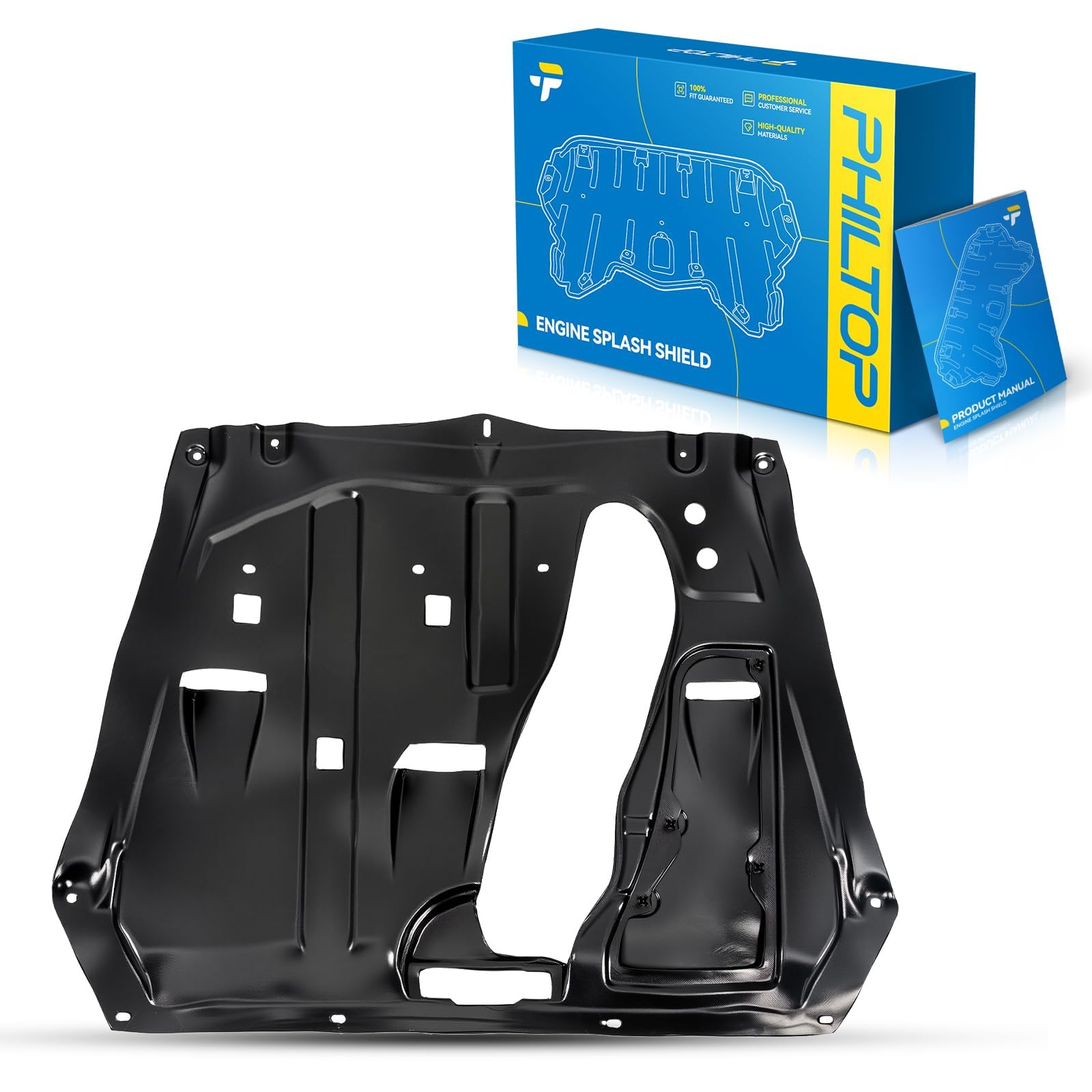 PHILTOP Front Lower Engine Splash Shield Under Cover Compatible with 2004-2006 Lexus RX330 LX1228124