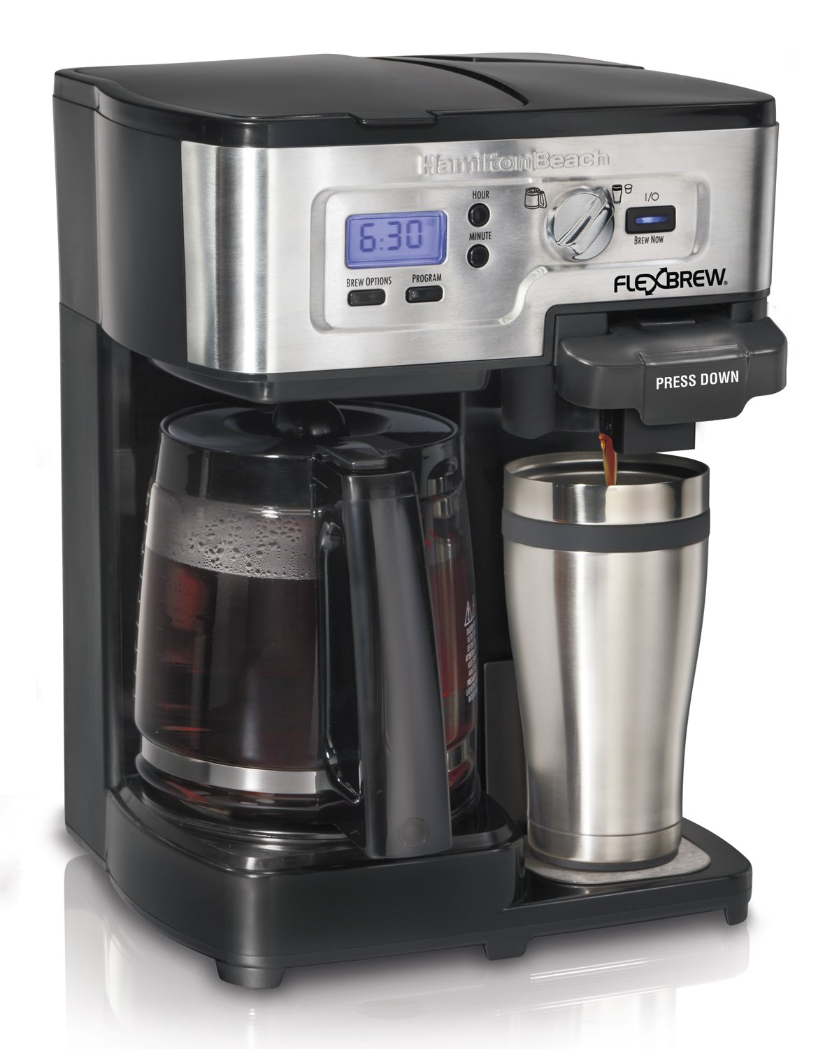 Hamilton Beach FlexBrew Single Serve & Full Pot Coffee Maker (49983A)