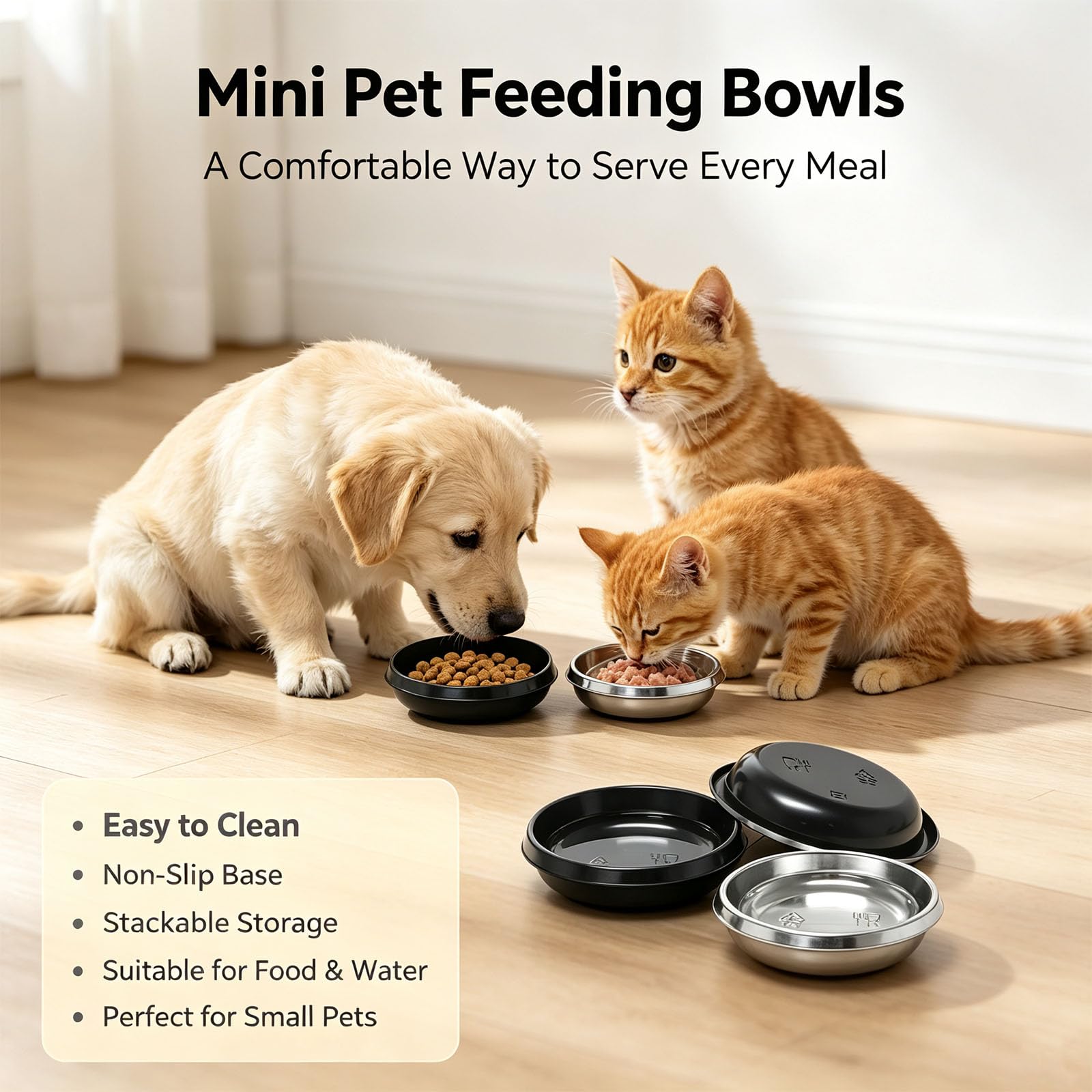 Tazones para perros y gatos, A