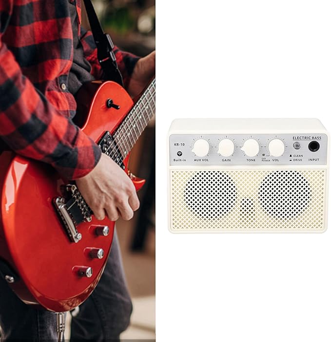 Amplificador de Bajo Portátil 10W con Altavoz Bluetooth y Batería Recargable miniatura 8